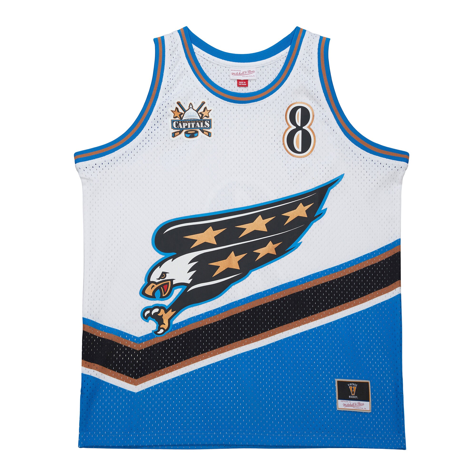 Alexander Ovechkin Washington Capitals Mitchell & Ness Unisex Maxxed Out Fashion Basketball Jersey – White Clowdercats