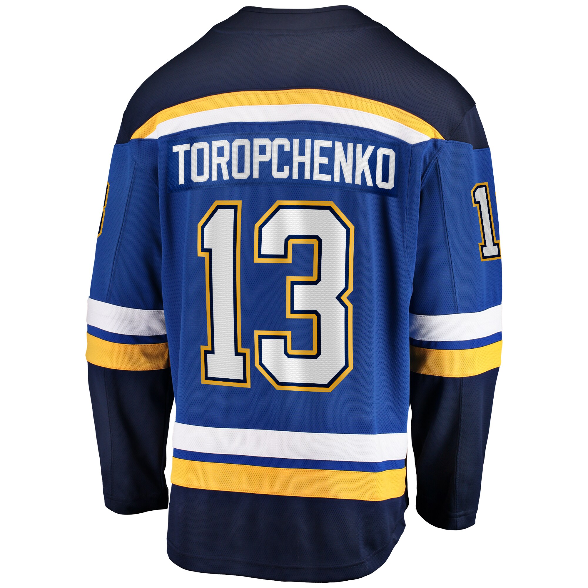Alexey Toropchenko St. Louis Blues Fanatics Home Breakaway Jersey – Blue Clowdercats