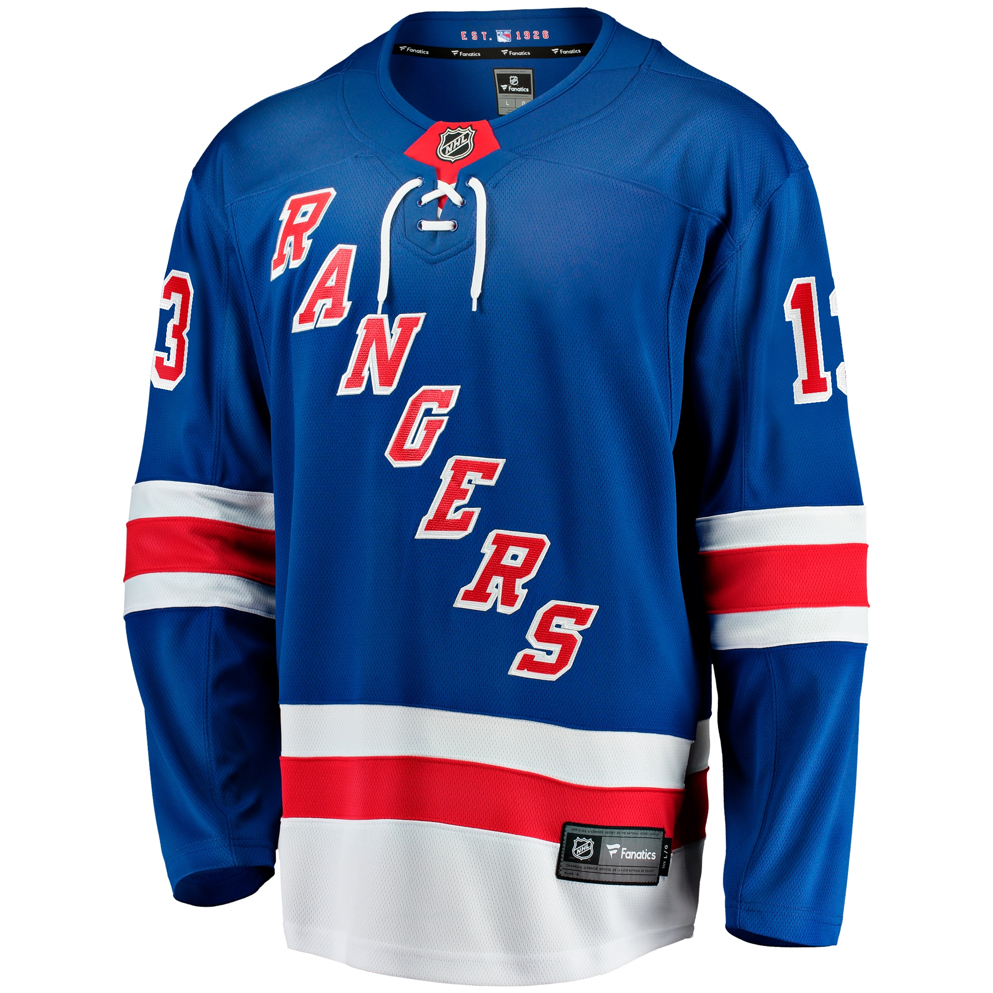 Alexis Lafreniere New York Rangers Fanatics Home Breakaway Jersey – Blue Clowdercats