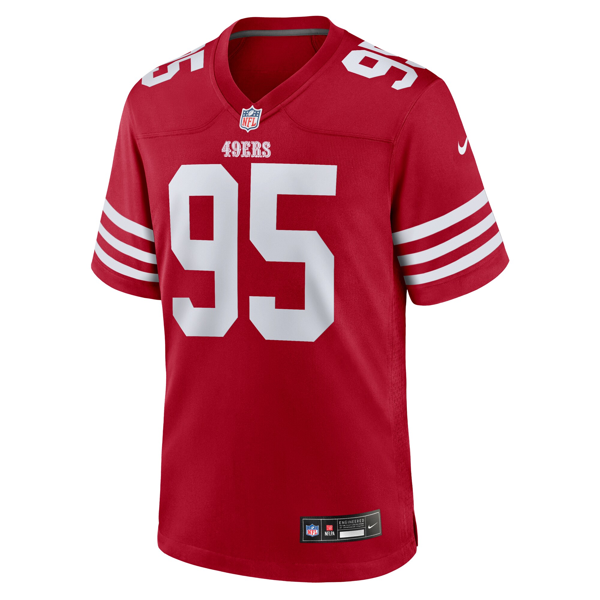 Alfred Collins San Francisco 49ers Nike Team Game Jersey – Scarlet Clowdercats