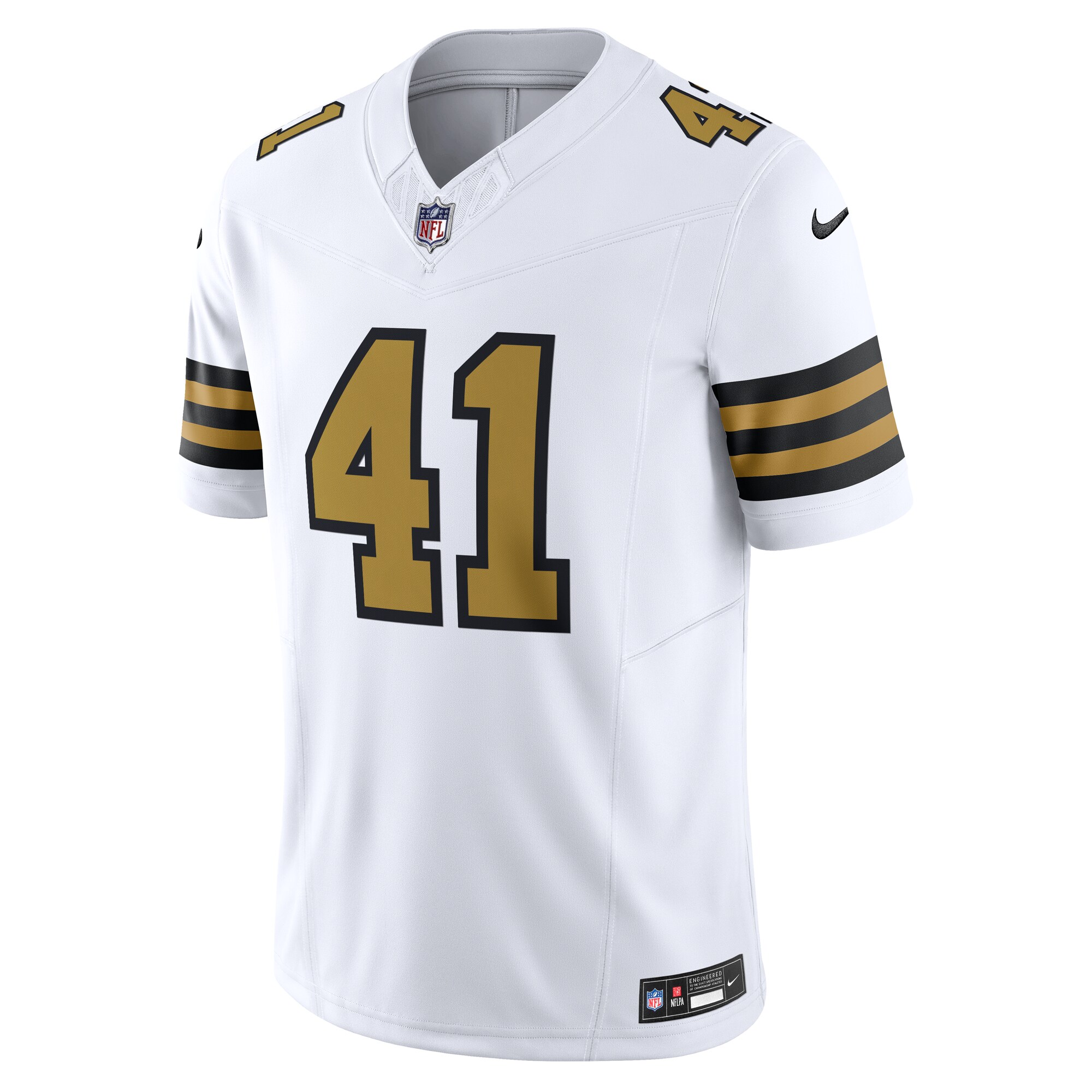 Alvin Kamara New Orleans Saints Nike Alternate Vapor F.U.S.E. Limited Jersey – White Clowdercats