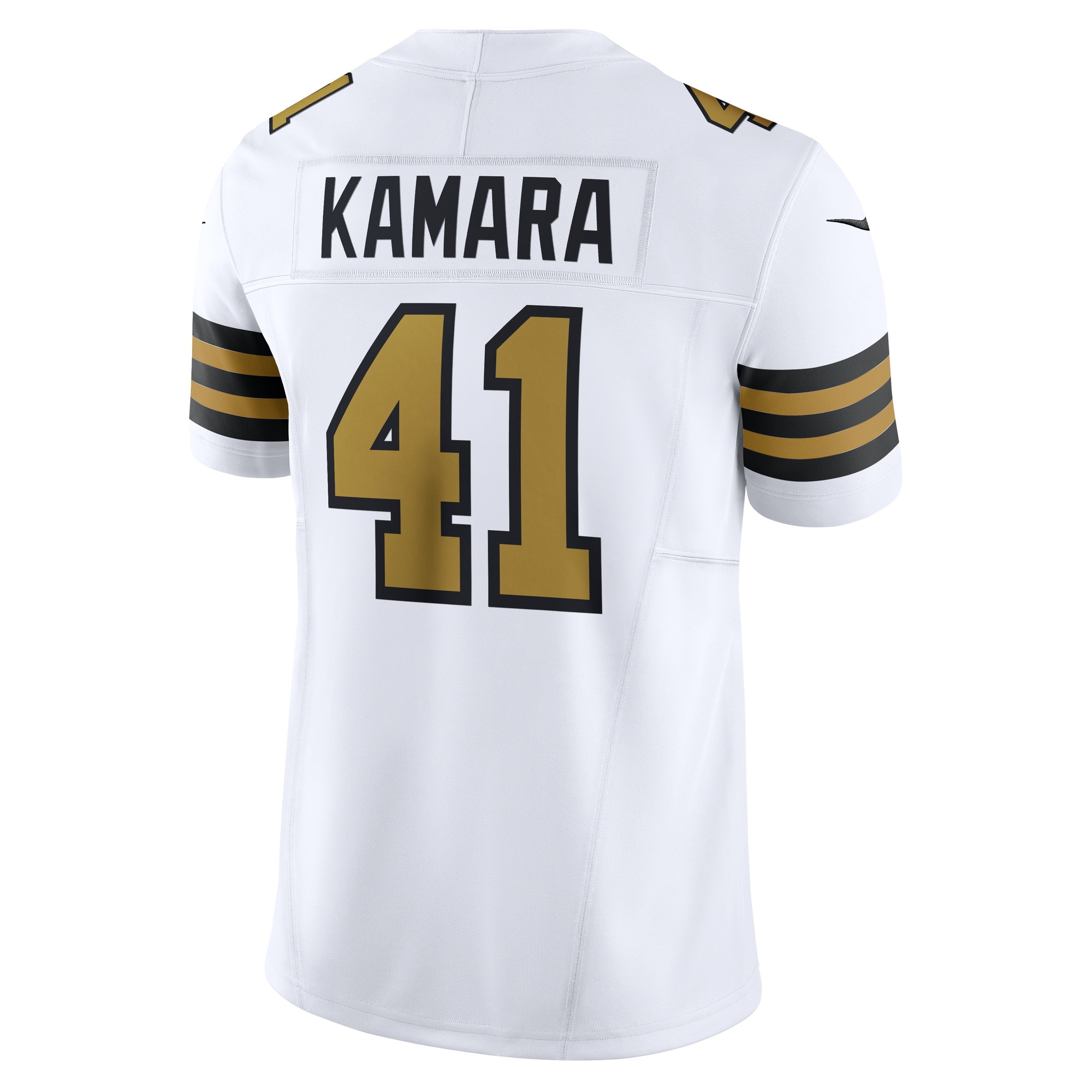 Alvin Kamara New Orleans Saints Nike Alternate Vapor F.U.S.E. Limited Jersey – White Clowdercats