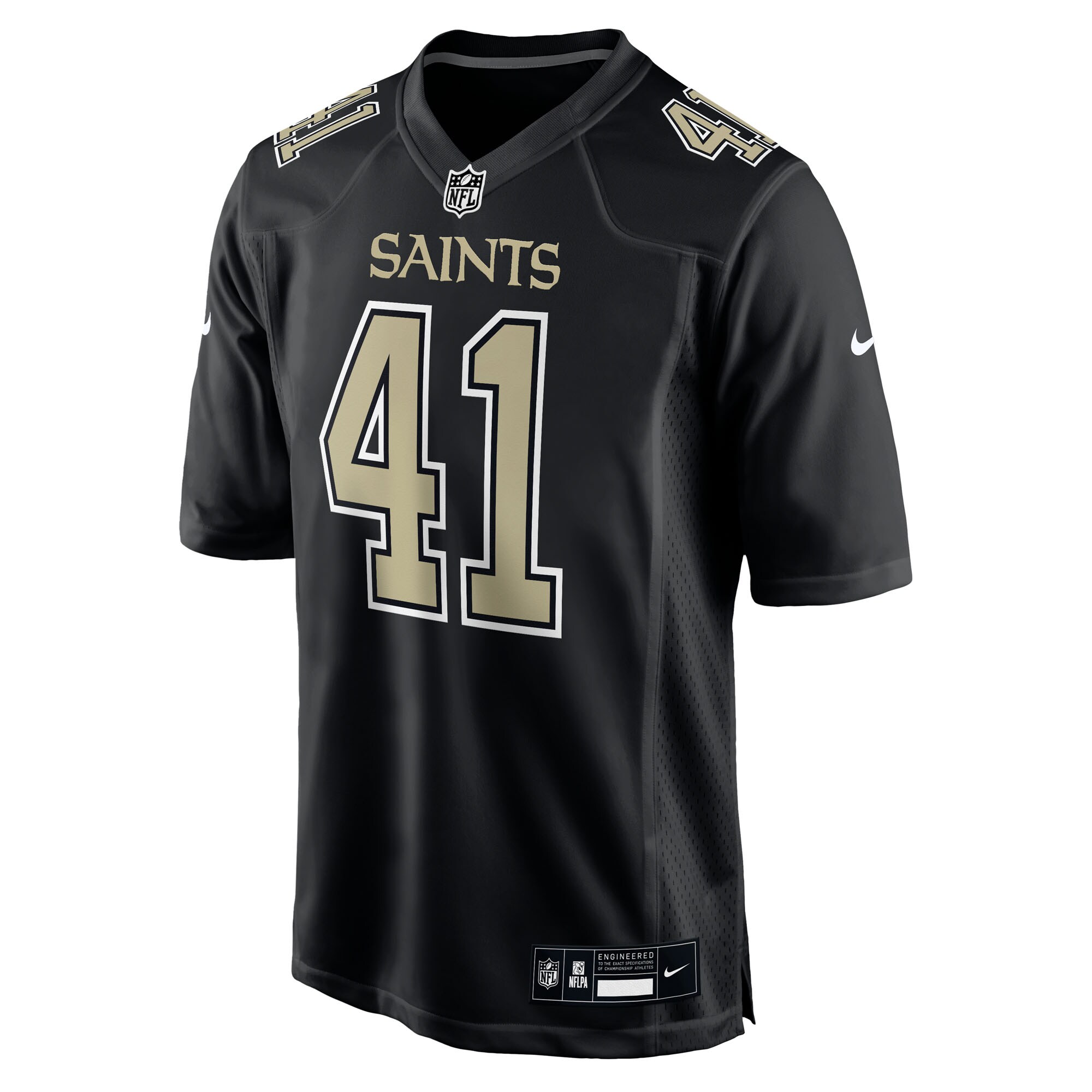 Alvin Kamara New Orleans Saints Nike Fashion Game Jersey – Carbon Black Clowdercats