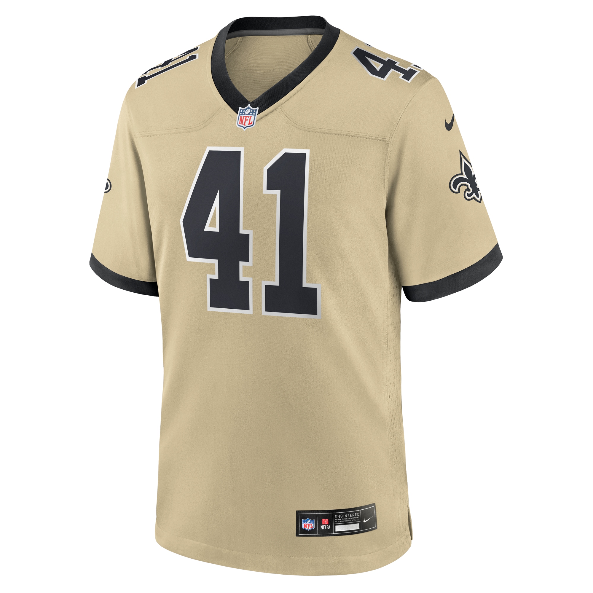 Alvin Kamara New Orleans Saints Nike Gameday Golds Alternate Game Player Jersey – Gold Clowdercats