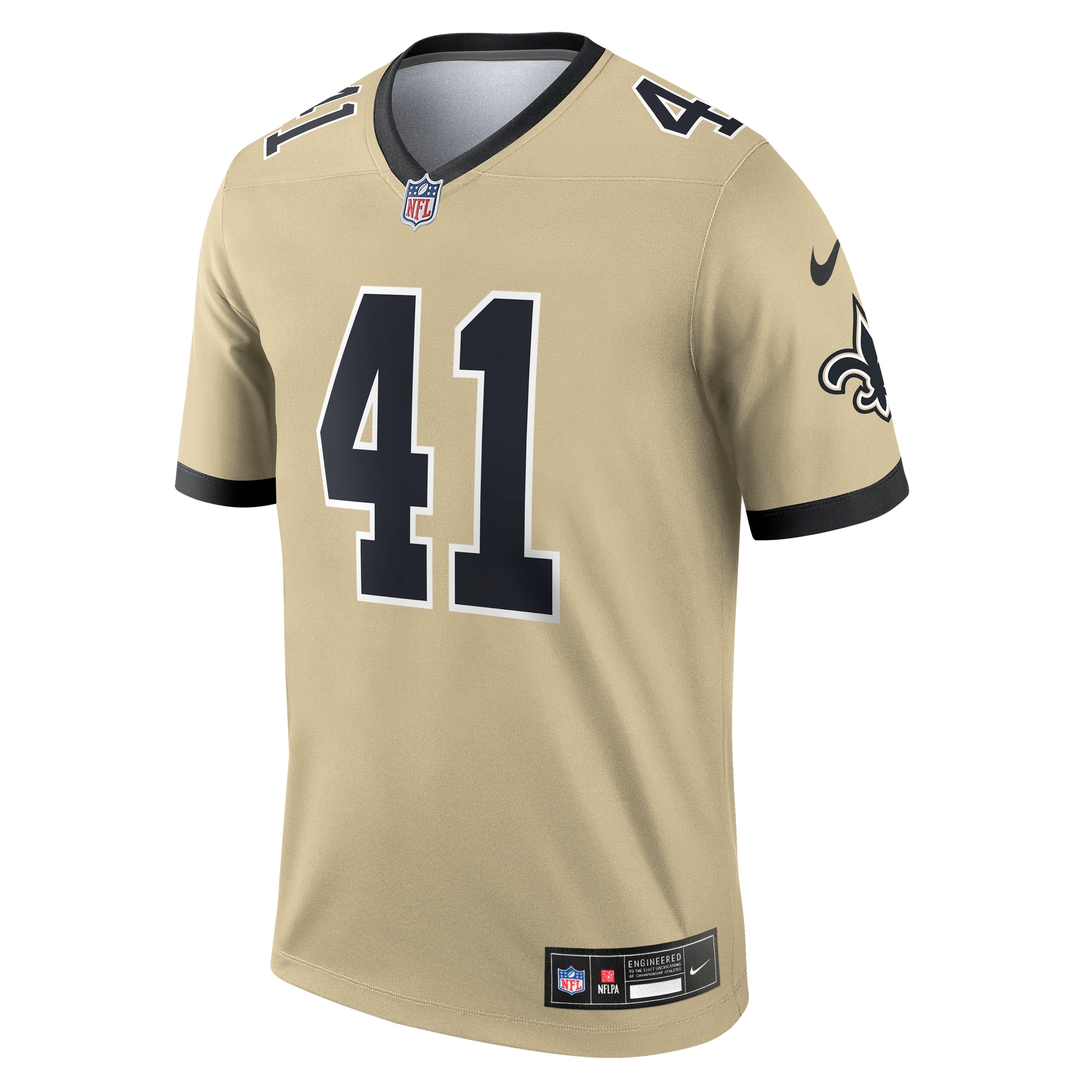 Alvin Kamara New Orleans Saints Nike Gameday Golds Alternate Legend Player Performance Top – Gold Clowdercats
