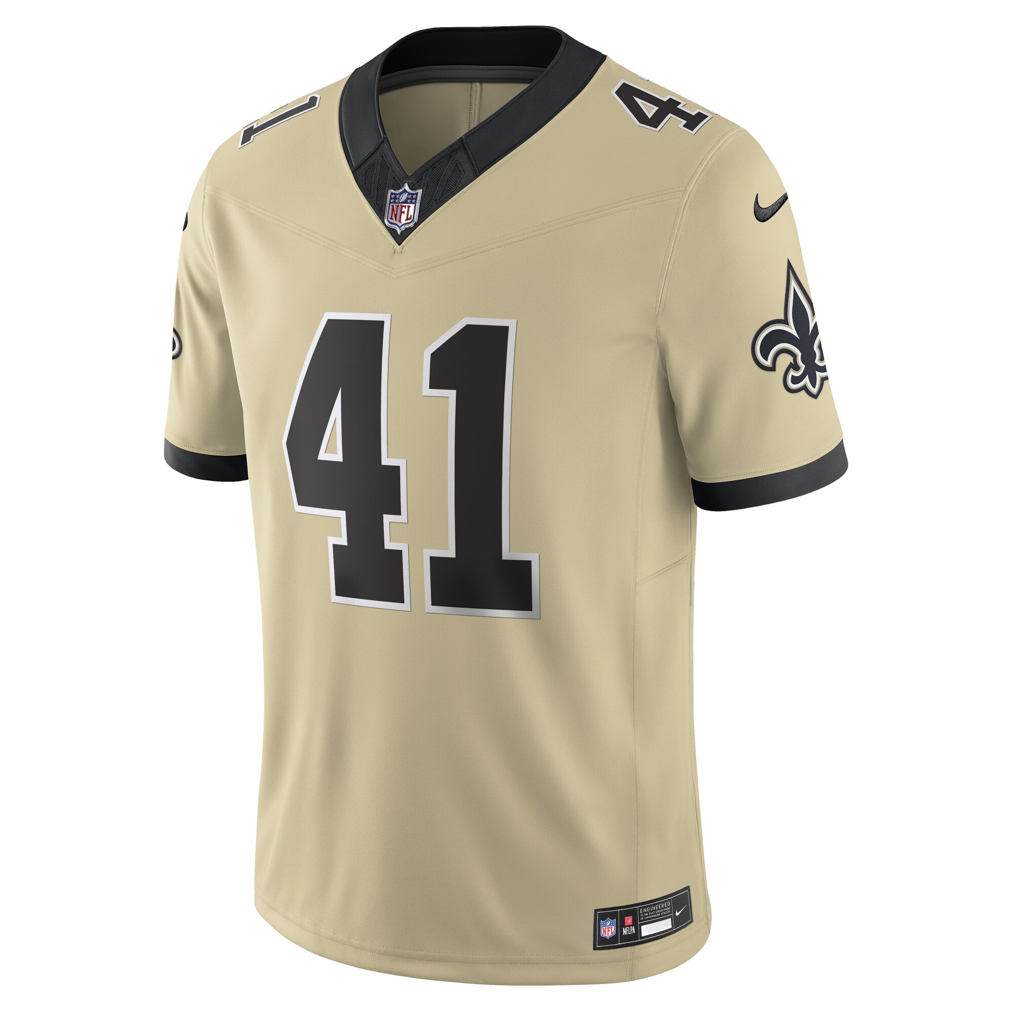 Alvin Kamara New Orleans Saints Nike Gameday Golds Alternate Vapor F.U.S.E. Limited Jersey – Gold Clowdercats
