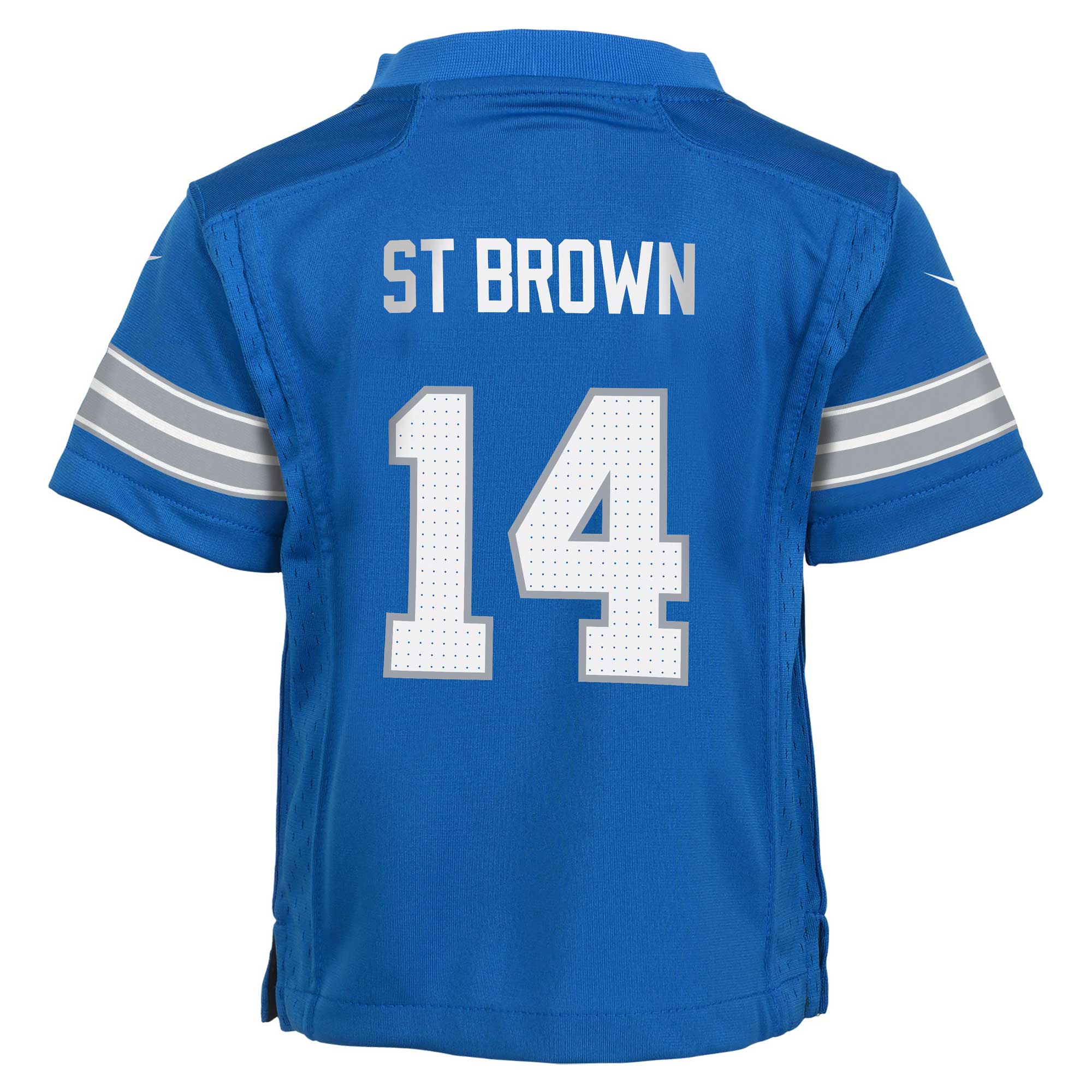 Amon-Ra St. Brown Detroit Lions Nike Infant Team Player Game Jersey – Blue Clowdercats