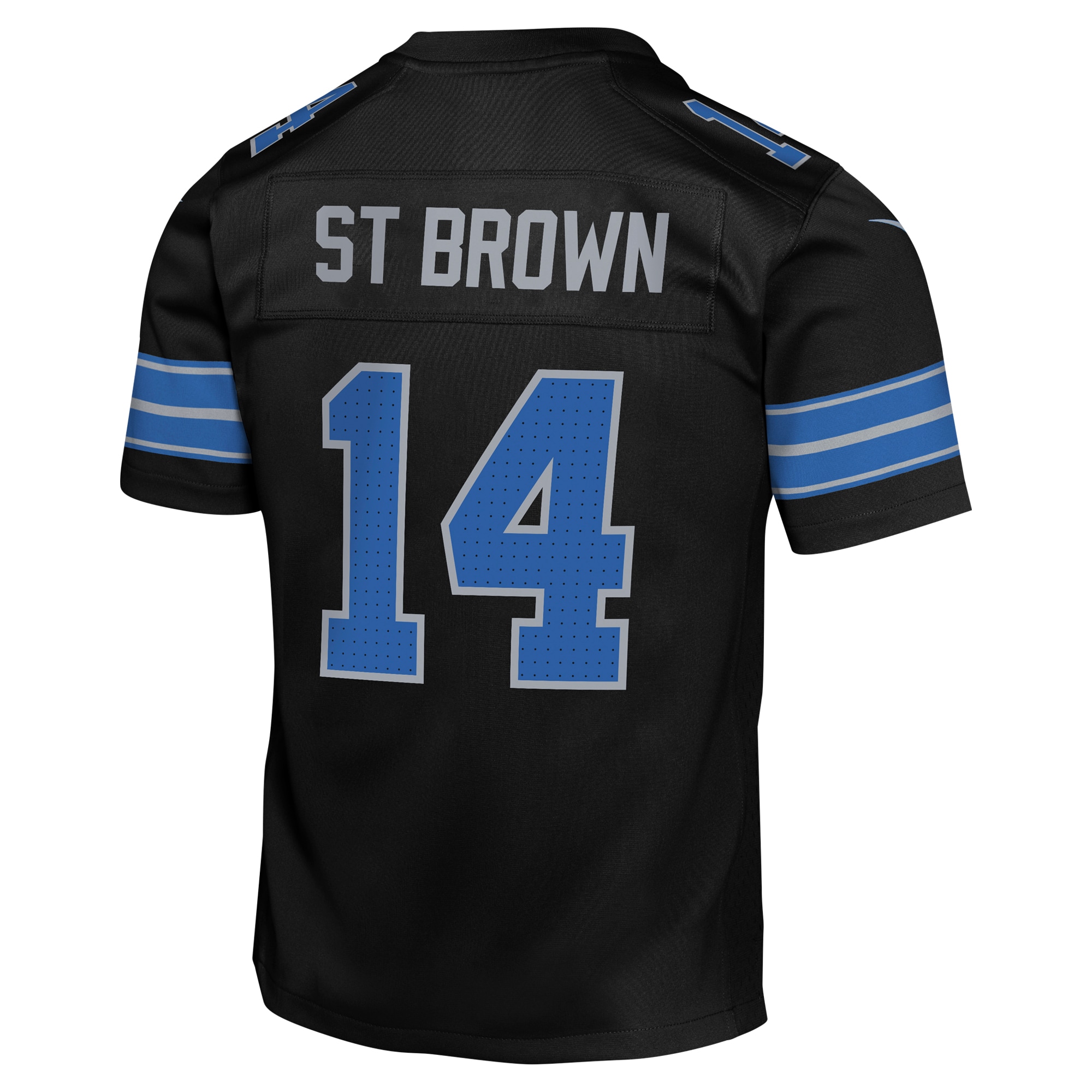 Amon-Ra St. Brown Detroit Lions Nike Youth Game Jersey – Black Clowdercats