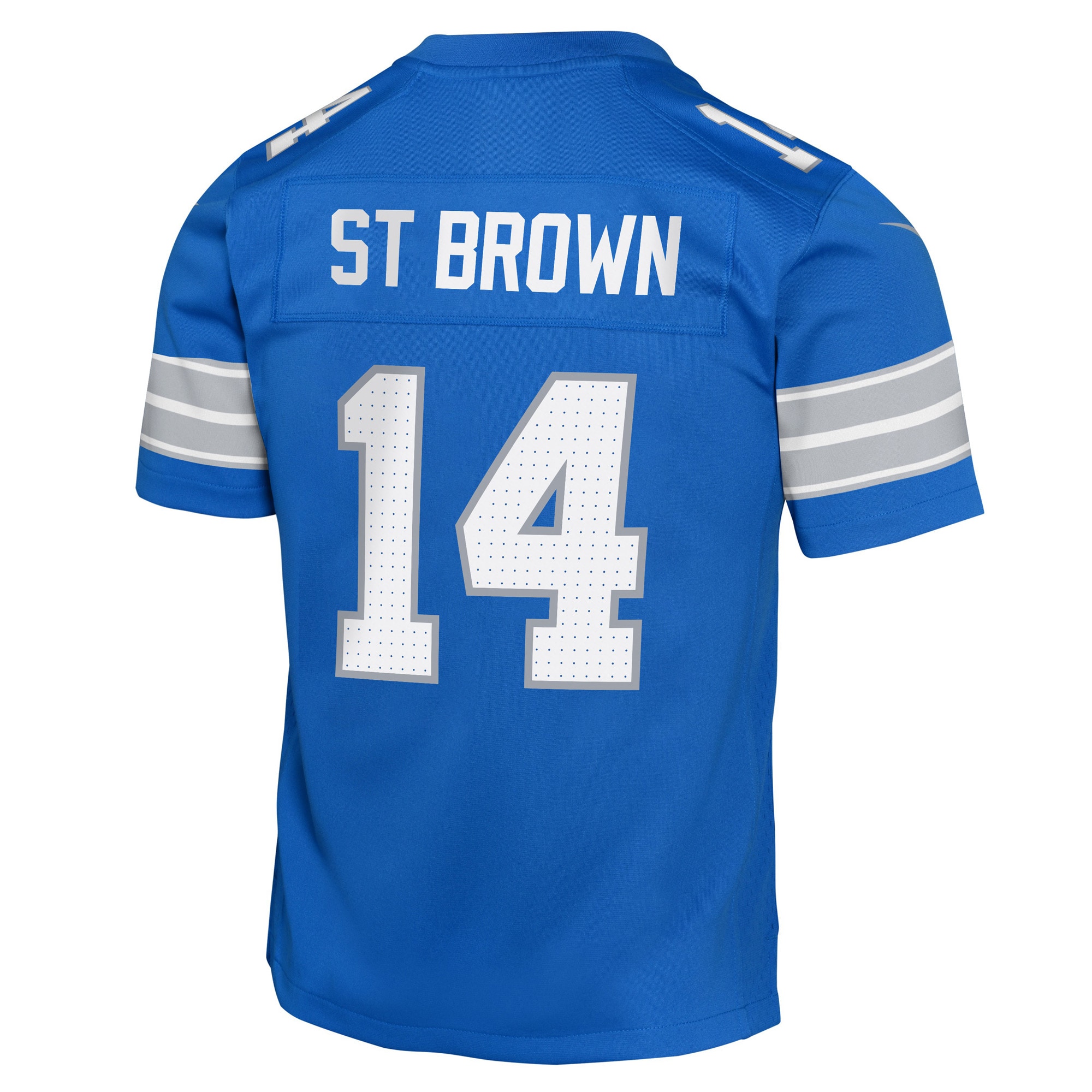 Amon-Ra St. Brown Detroit Lions Nike Youth Game Jersey – Blue Clowdercats