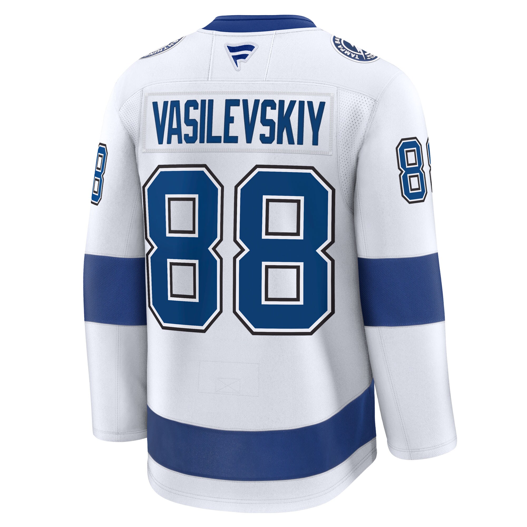 Andrei Vasilevskiy Tampa Bay Lightning Fanatics Away Premium Jersey – White Clowdercats