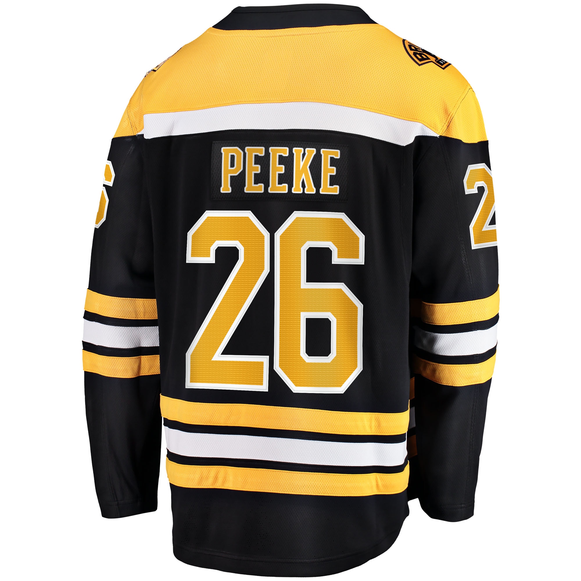 Andrew Peeke Boston Bruins Fanatics Home Breakaway Jersey – Black Clowdercats