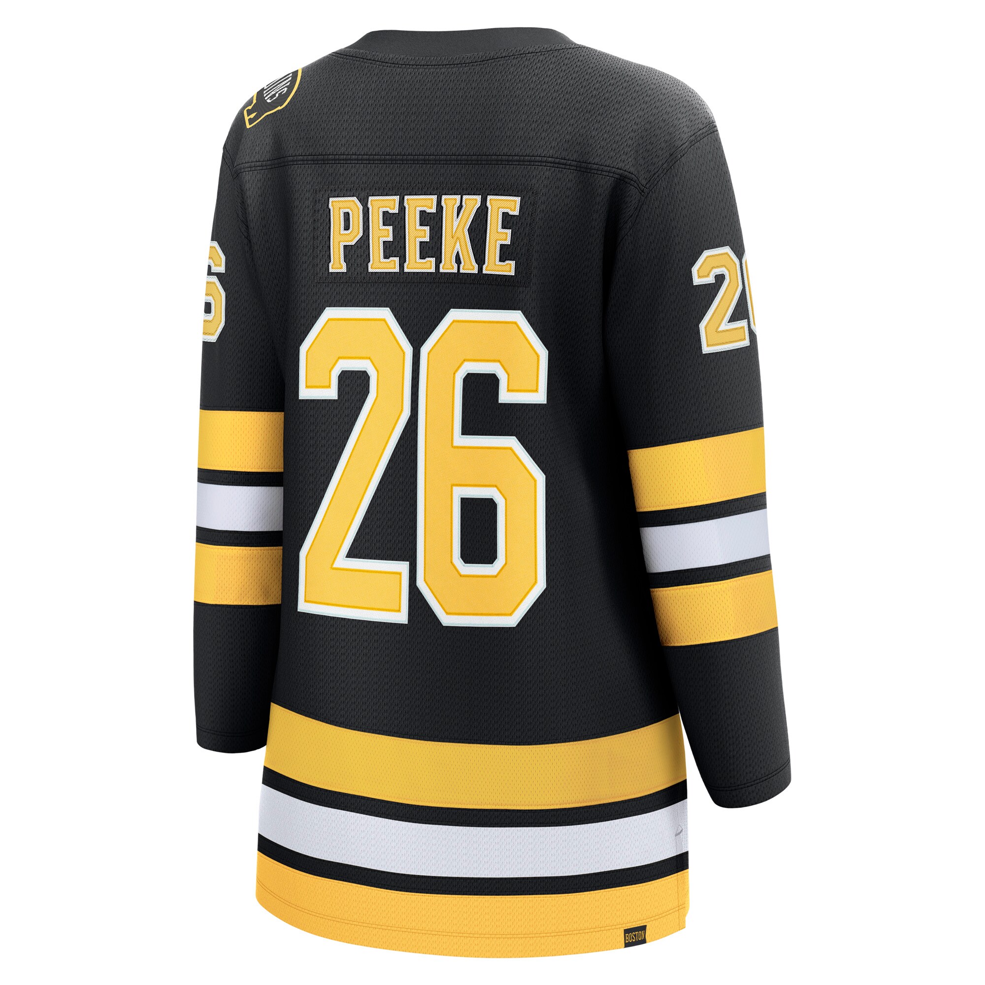 Andrew Peeke Boston Bruins Fanatics Women’s Home Breakaway Player Jersey – Black Clowdercats
