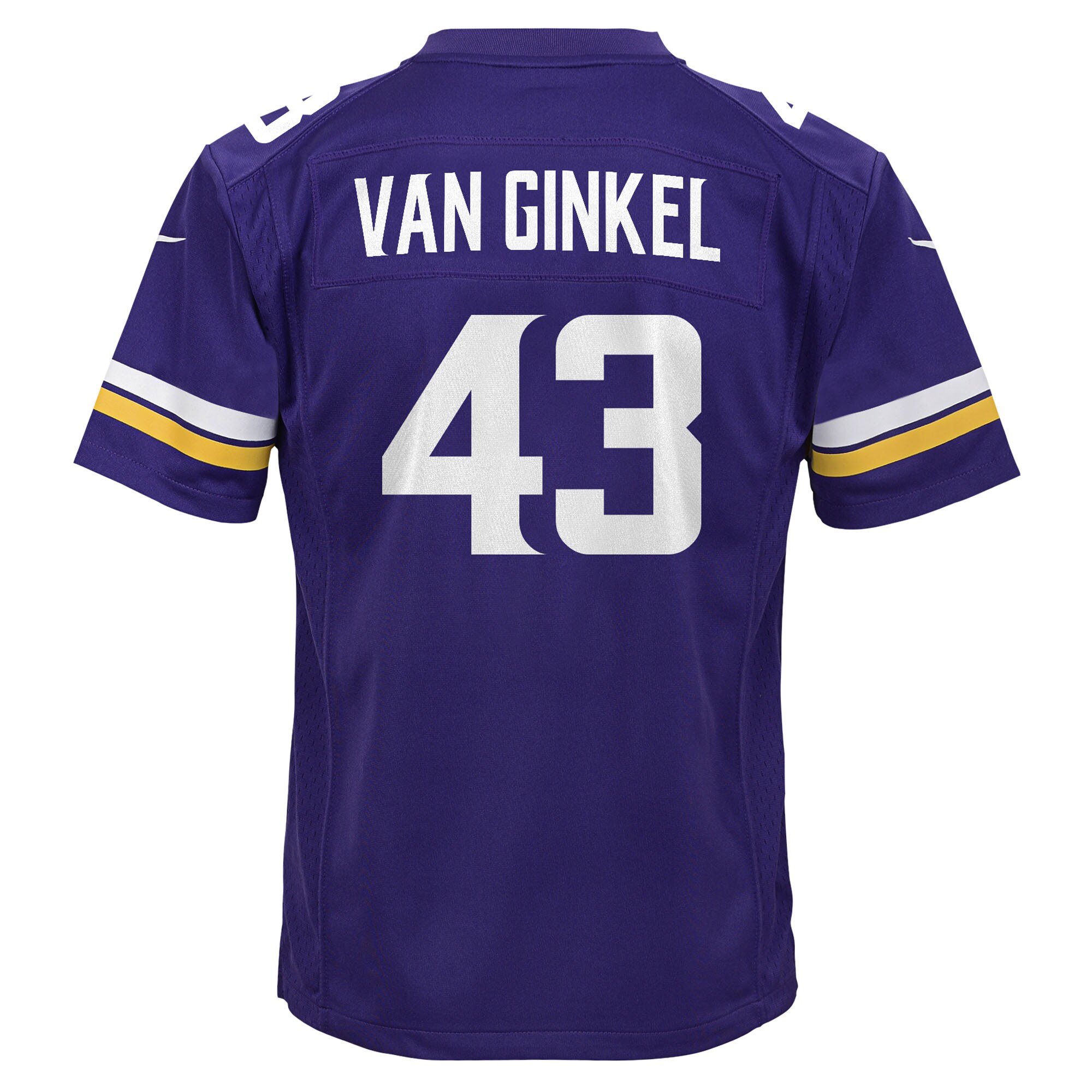 Andrew Van Ginkel Minnesota Vikings Nike Youth Team Game Jersey – Purple Clowdercats