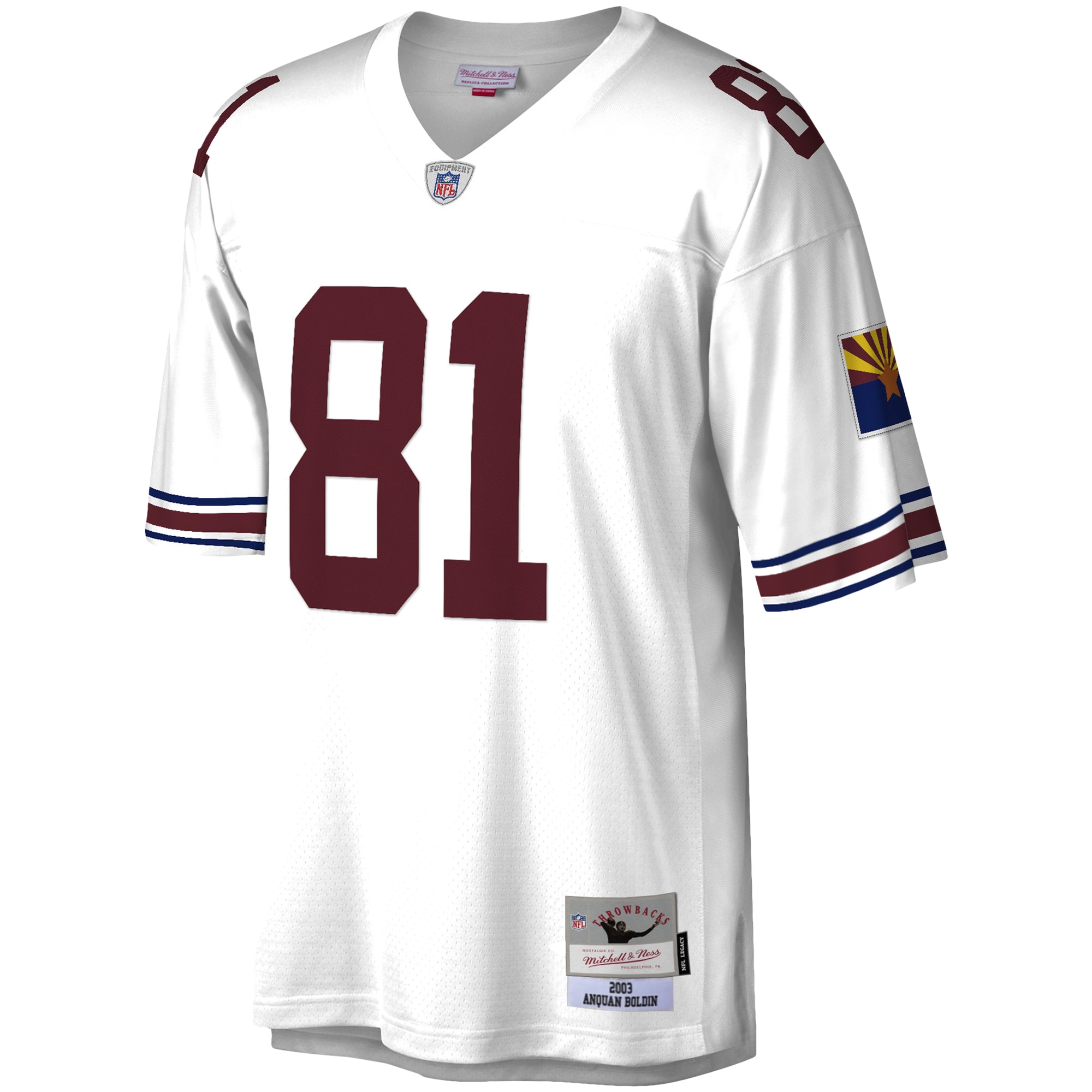 Anquan Boldin Arizona Cardinals Mitchell & Ness Legacy Replica Jersey – White Clowdercats