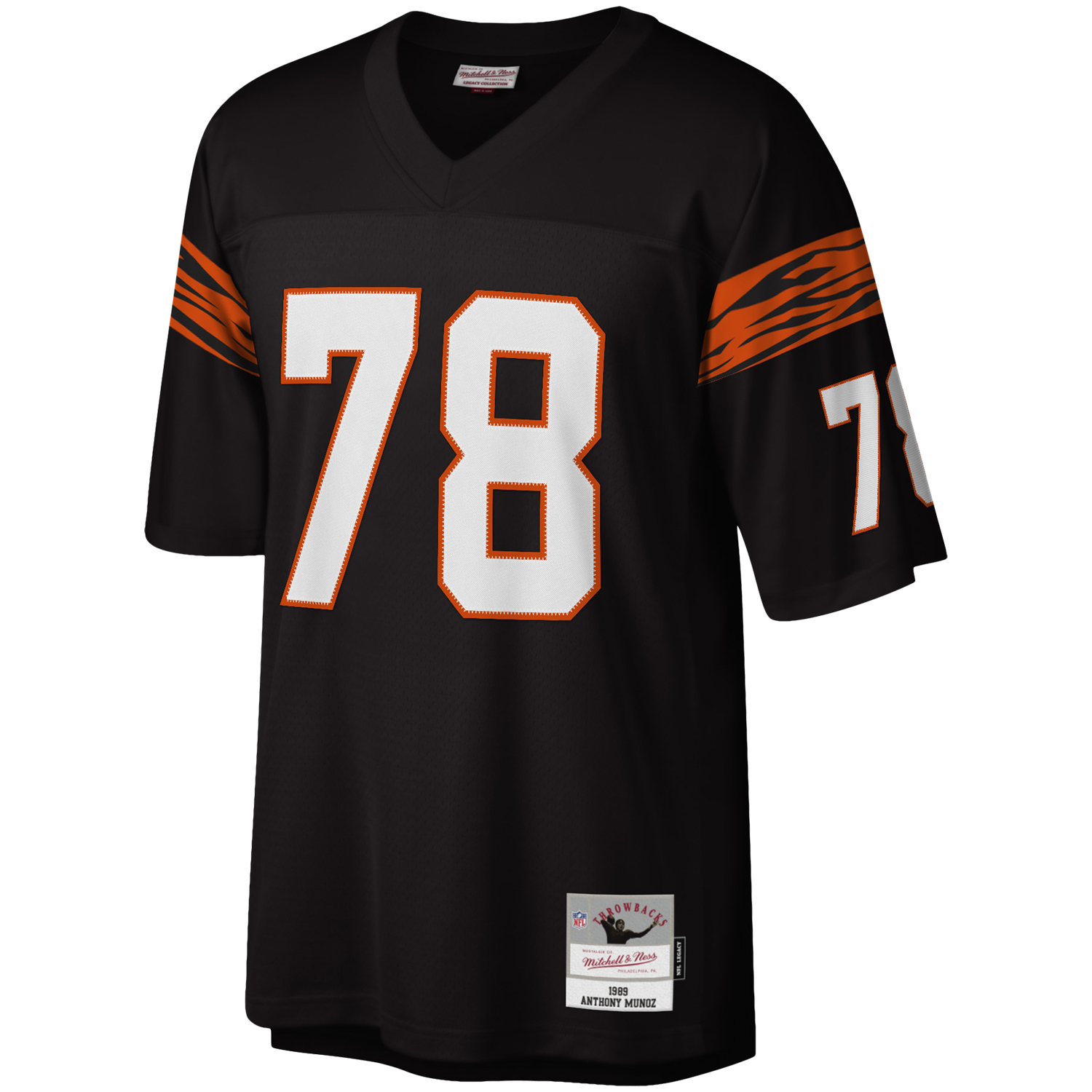 Anthony Muñoz Cincinnati Bengals Mitchell & Ness Legacy Replica Jersey – Black Clowdercats