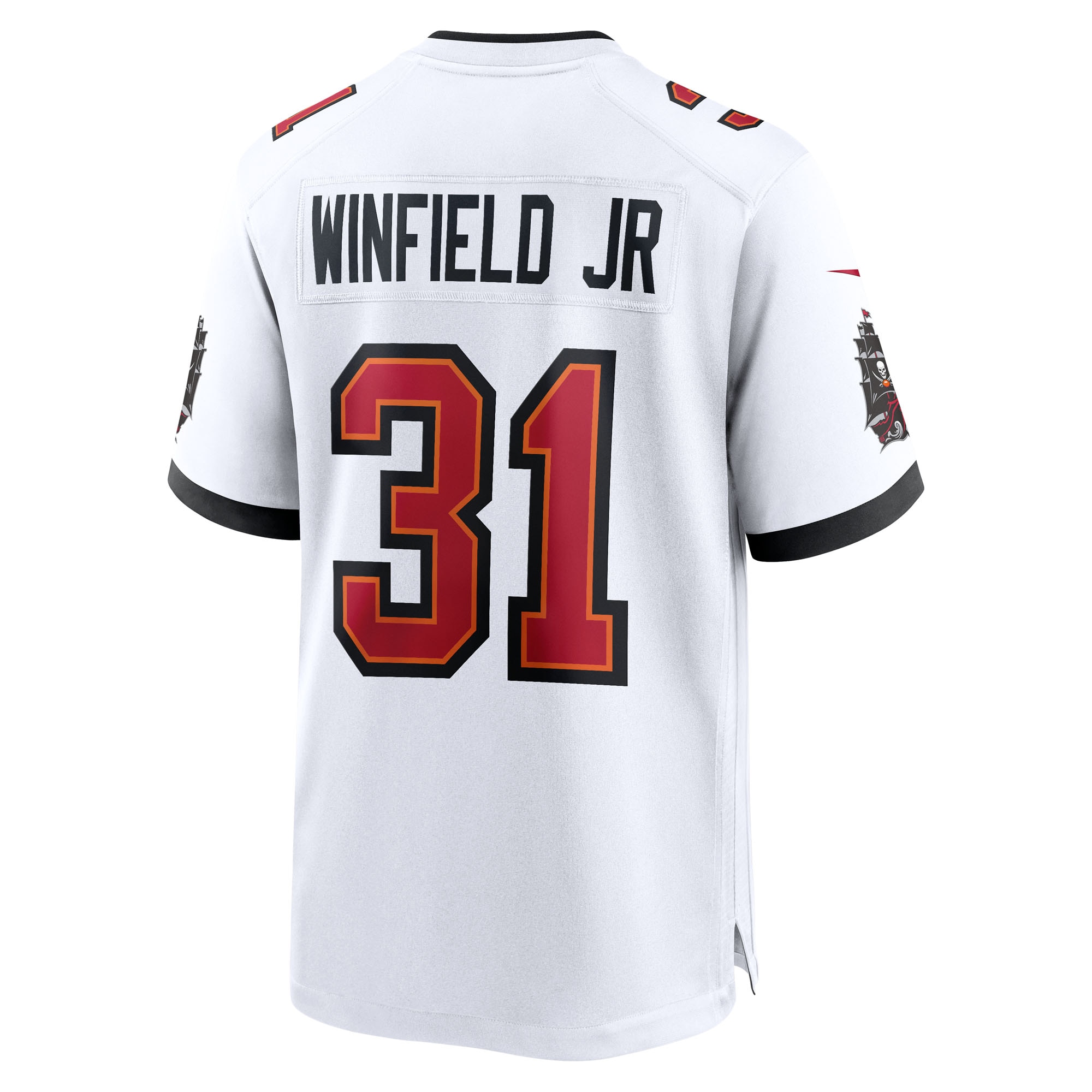 Antoine Winfield Jr. Tampa Bay Buccaneers Nike 50th Season Patch Game Jersey – White Clowdercats