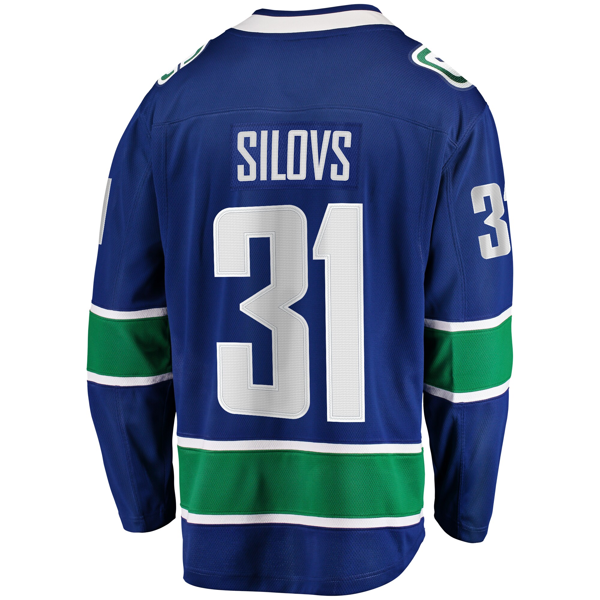 Arturs Silovs Vancouver Canucks Fanatics Home Premier Breakaway Player Jersey – Blue Clowdercats