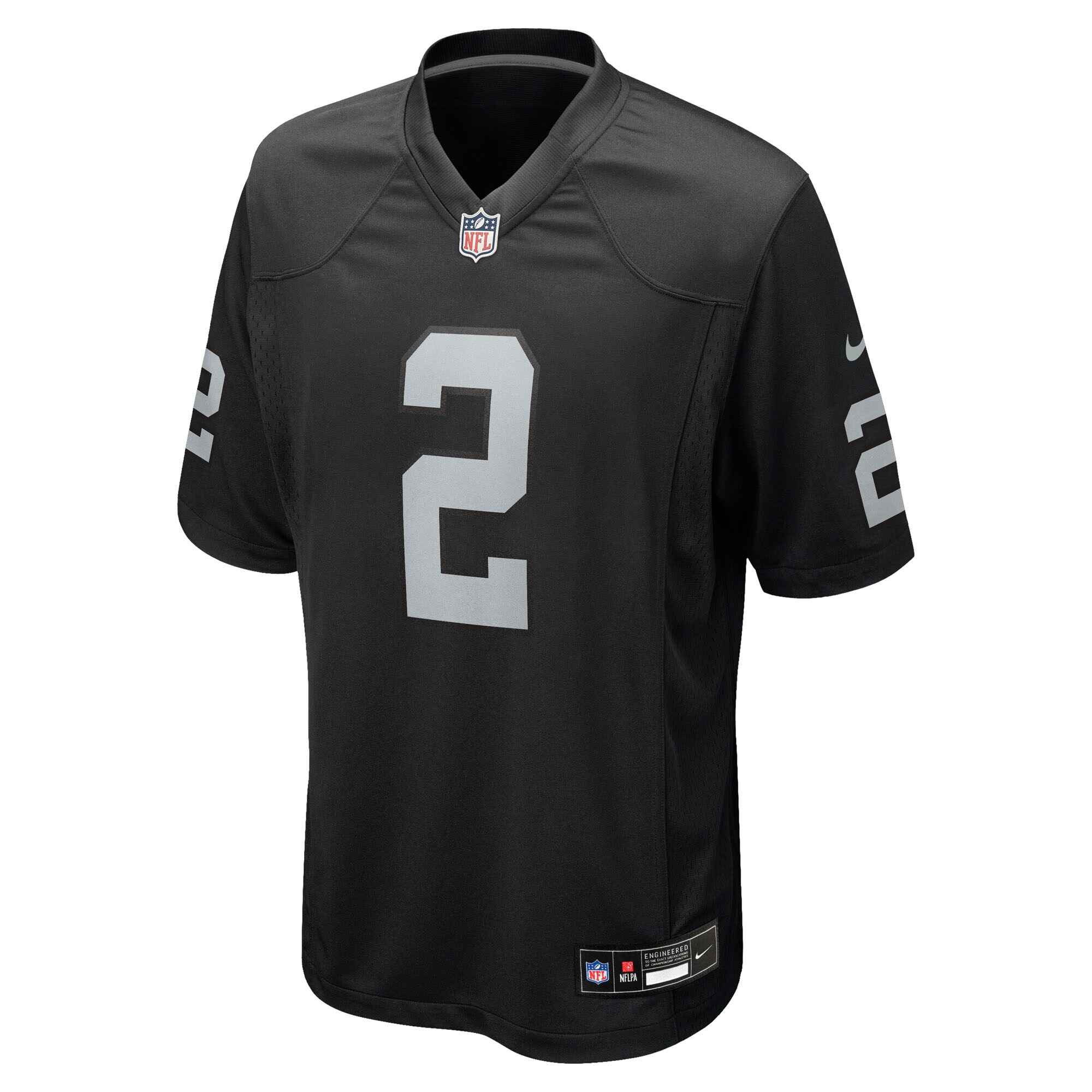 Ashton Jeanty Las Vegas Raiders Nike 2025 NFL Draft First Round Pick Game Jersey – Black Clowdercats