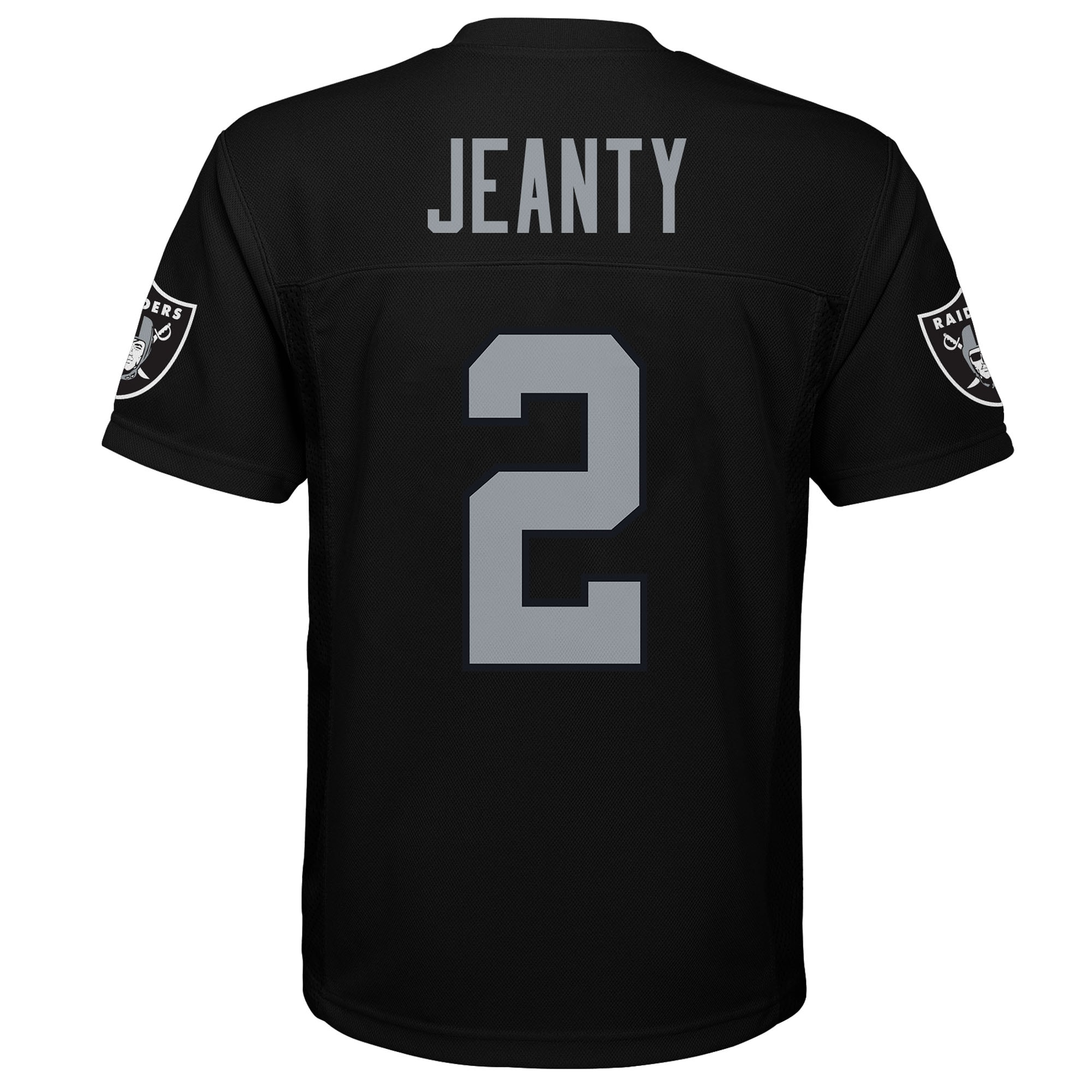 Ashton Jeanty Las Vegas Raiders Youth Replica Player Jersey – Black Clowdercats