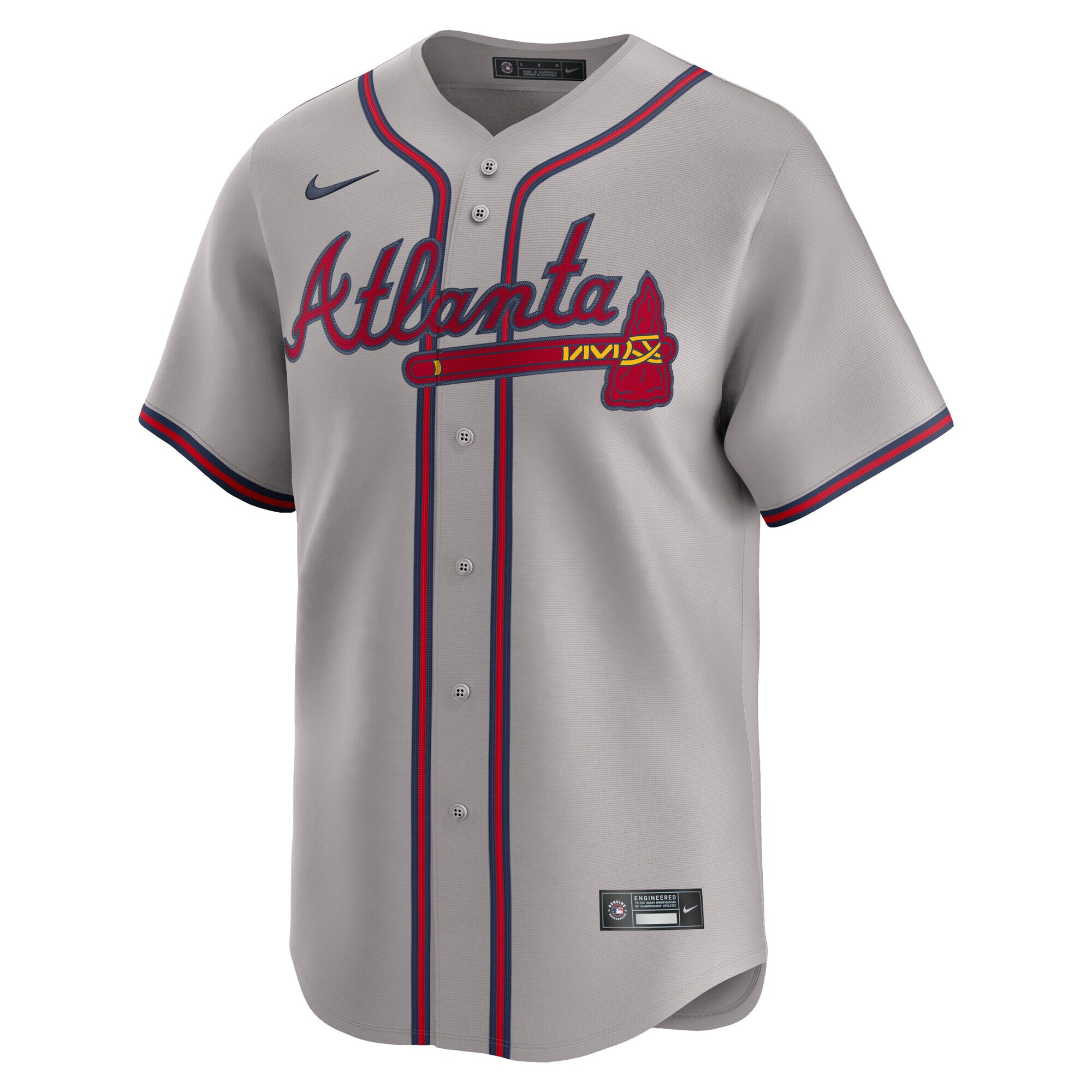 Atlanta Braves Nike Road Limited Jersey – Gray