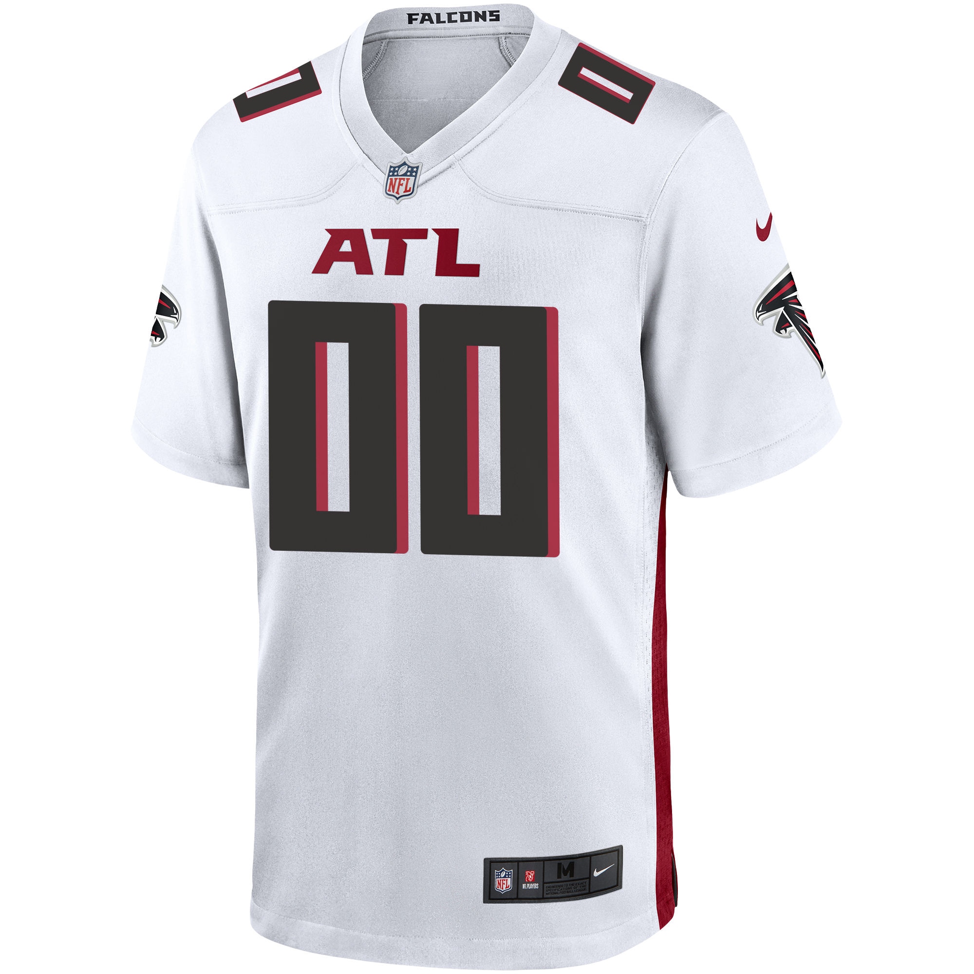 Atlanta Falcons Nike Custom Game Jersey – White Clowdercats