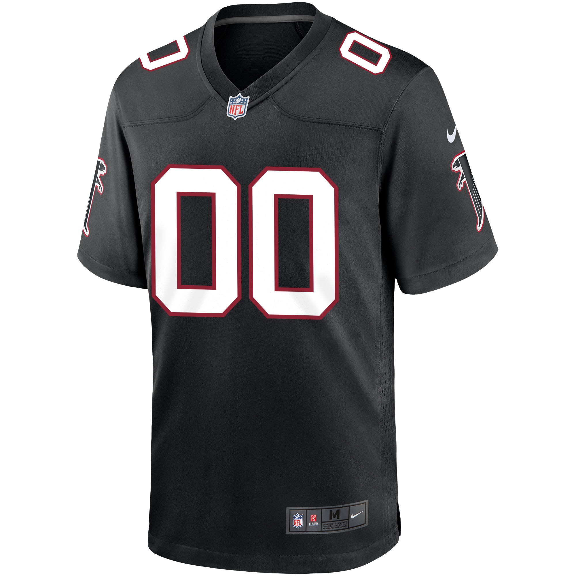 Atlanta Falcons Nike Throwback Custom Game Jersey – Black Clowdercats