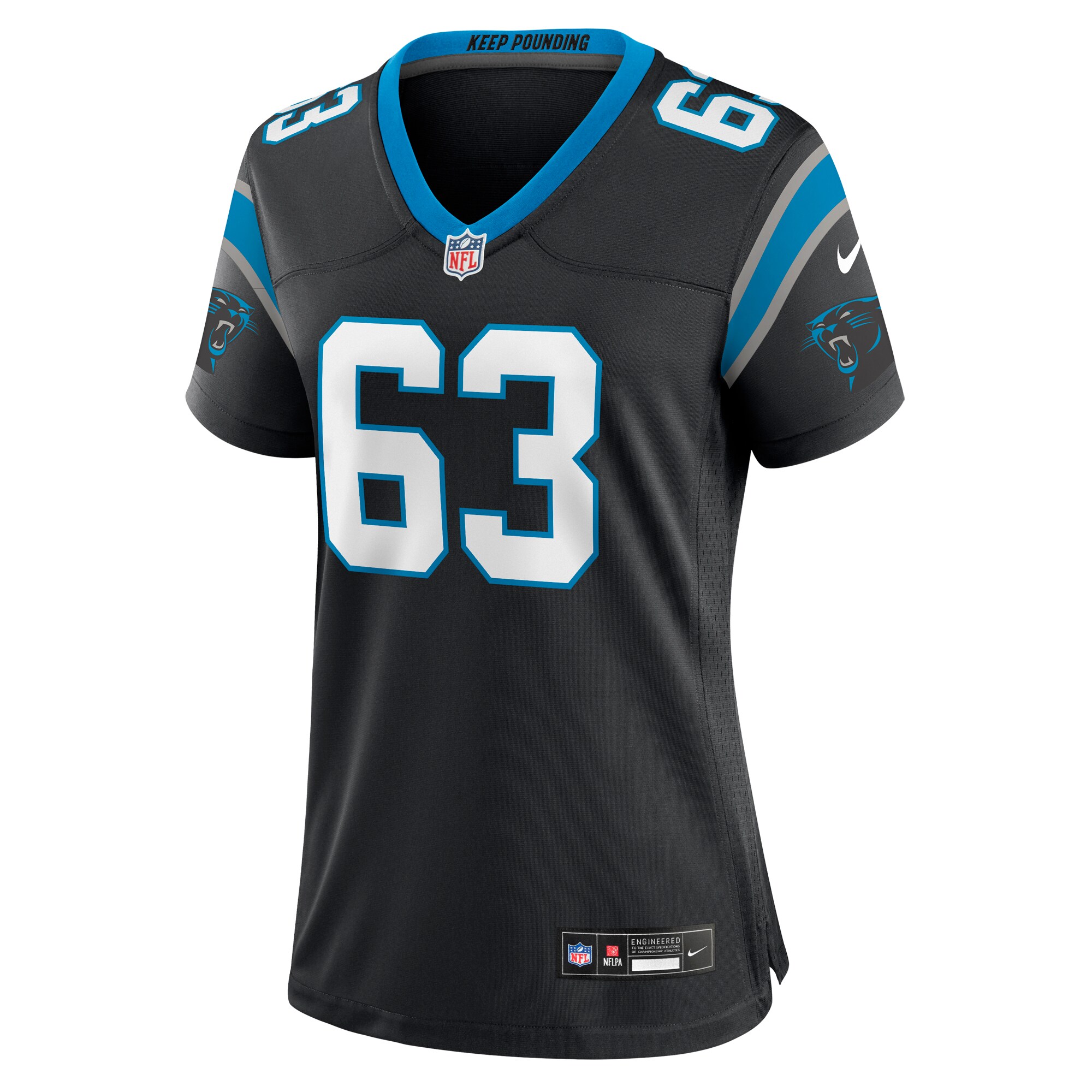 Austin Corbett Carolina Panthers Nike Women’s Team Game Jersey – Black Clowdercats