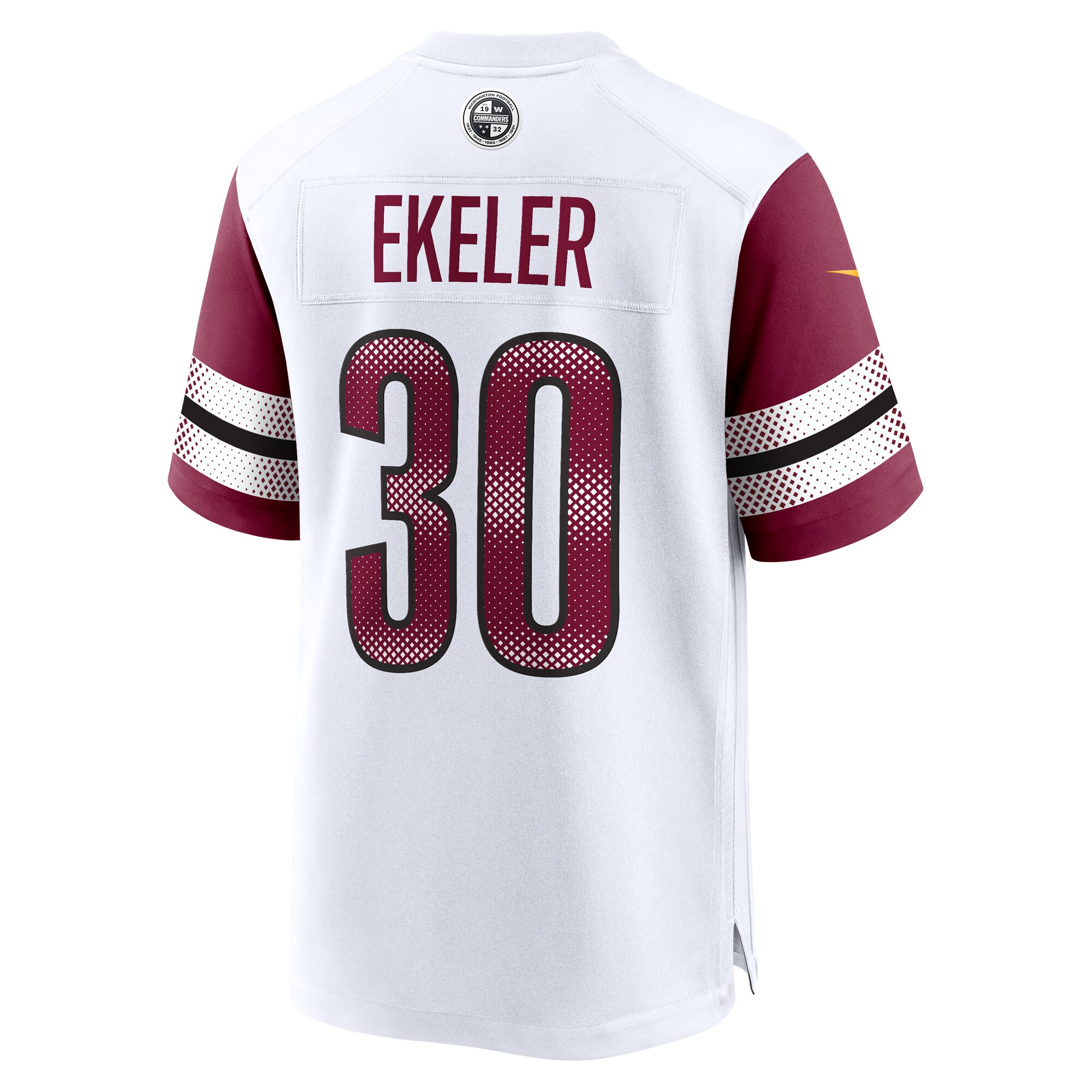 Austin Ekeler Washington Commanders Nike Game Jersey – White Clowdercats