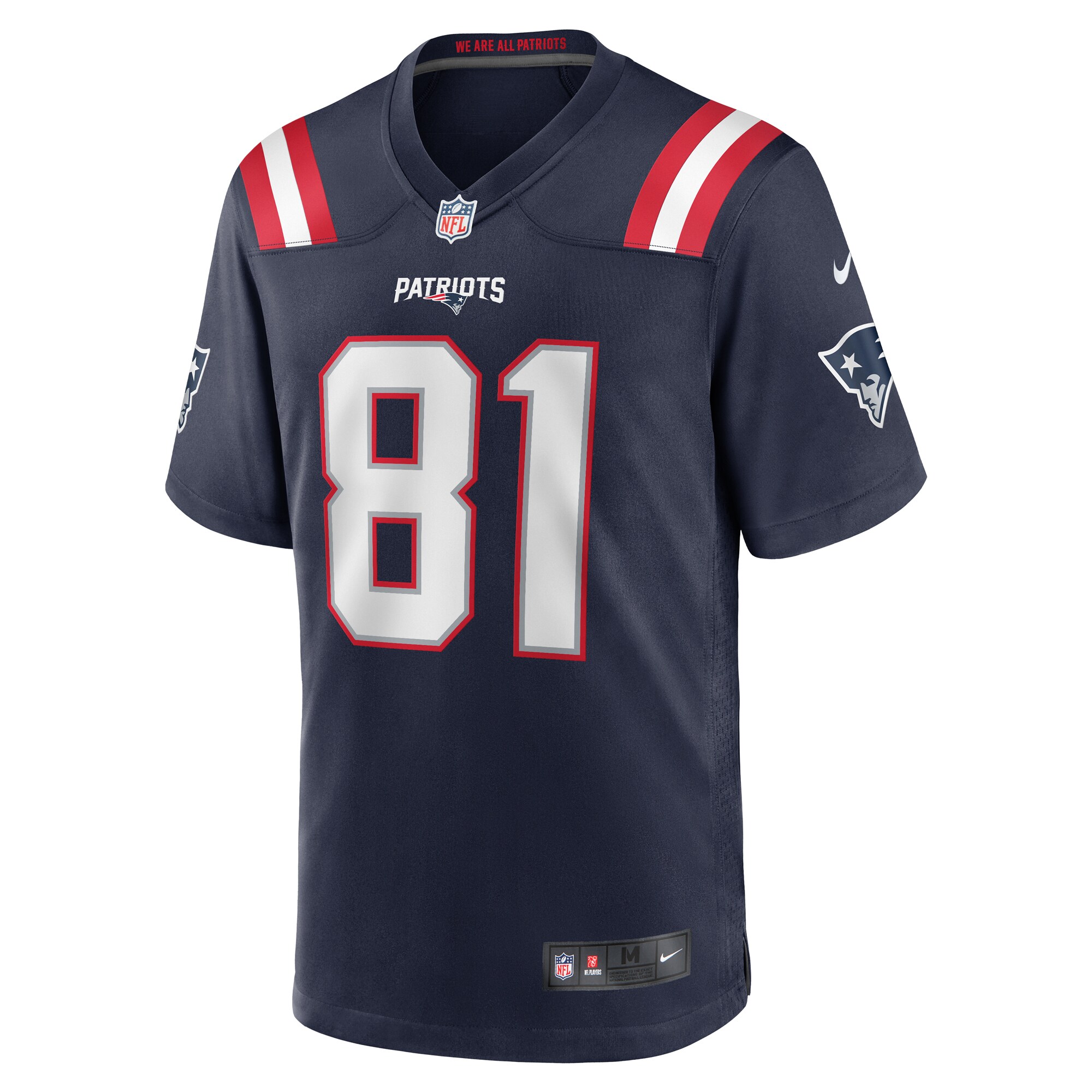 Austin Hooper New England Patriots Nike Game Jersey – Navy Clowdercats