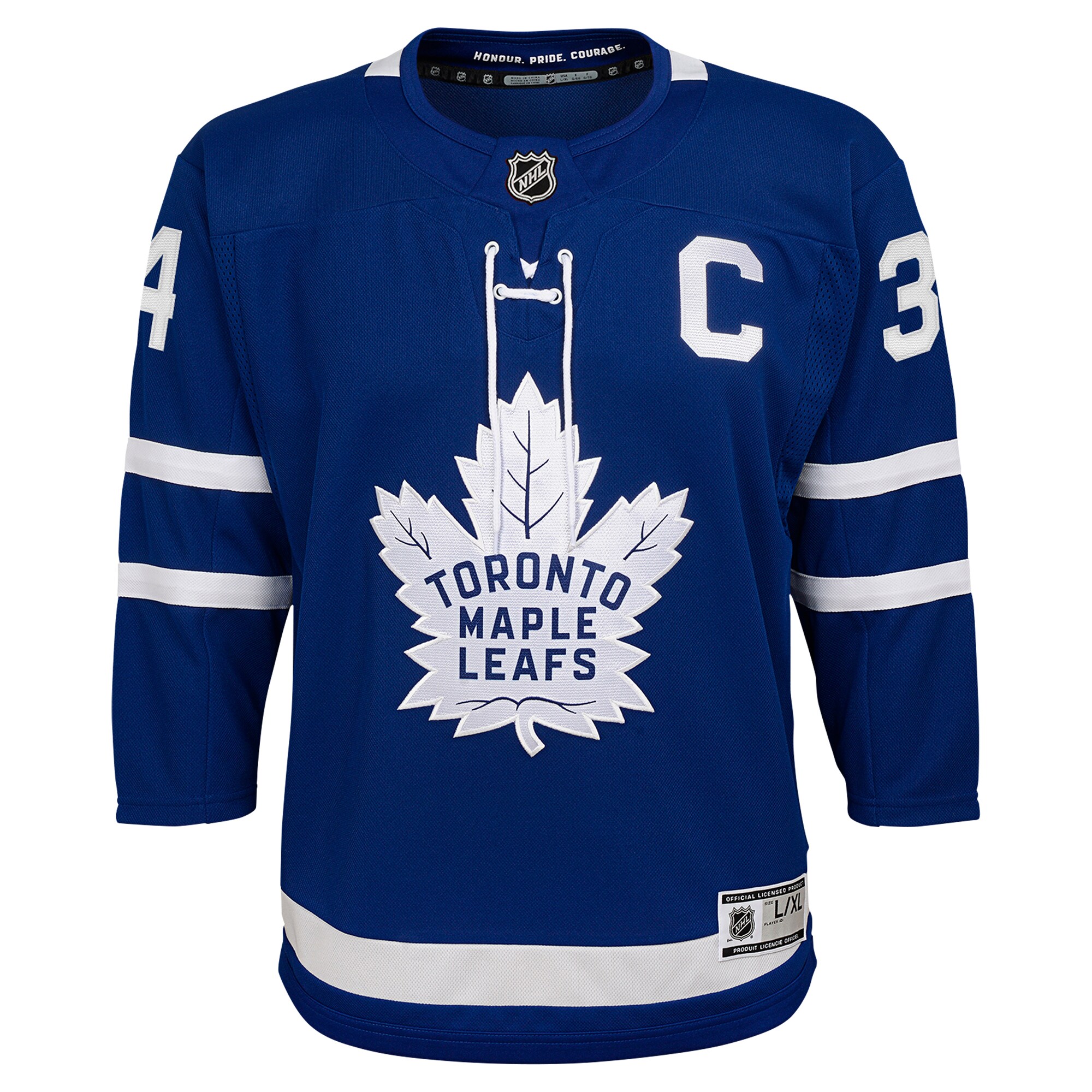 Auston Matthews Toronto Maple Leafs Youth Home Premier Player Jersey – Blue Clowdercats
