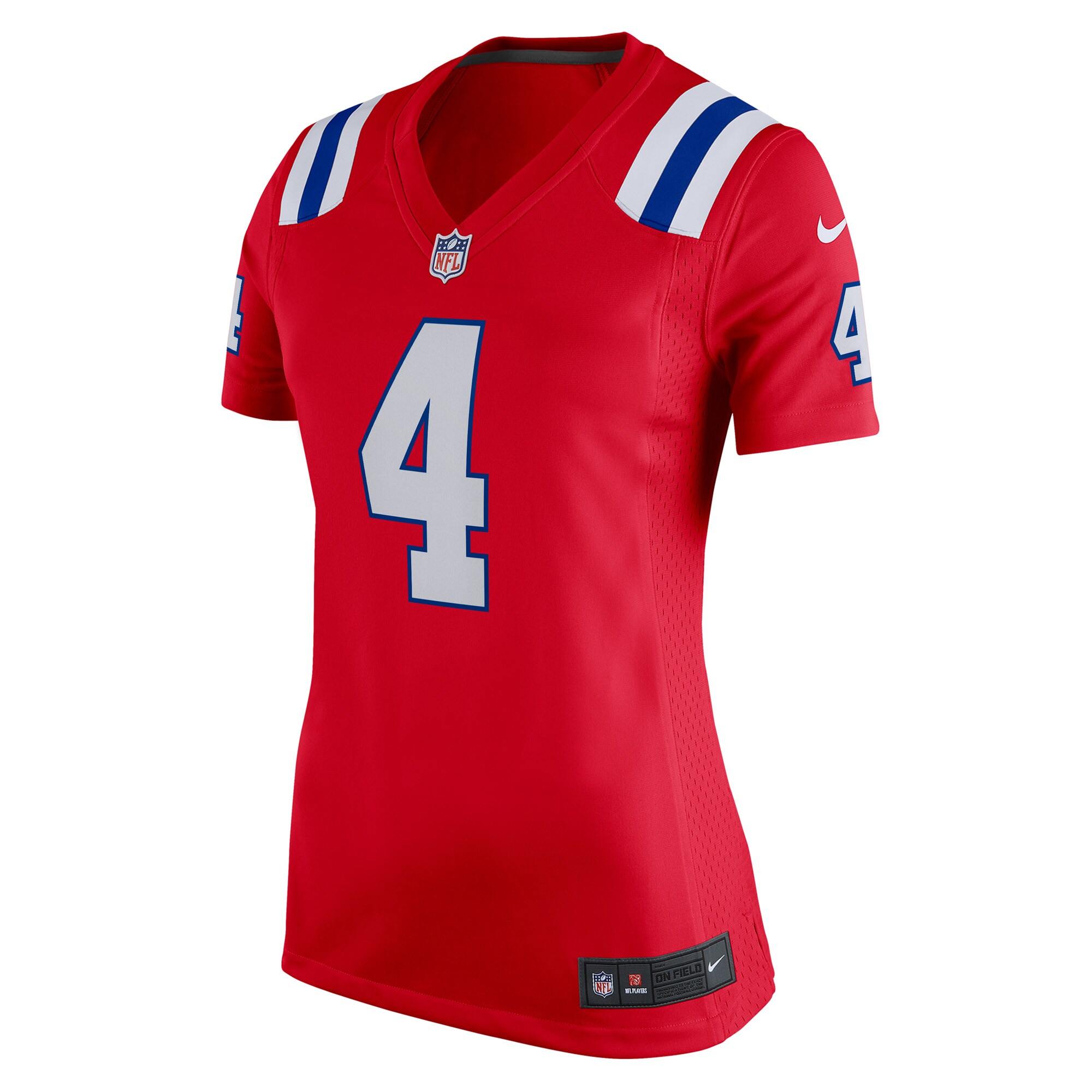 Bailey Zappe New England Patriots Nike Women’s Team Game Jersey – Red Clowdercats