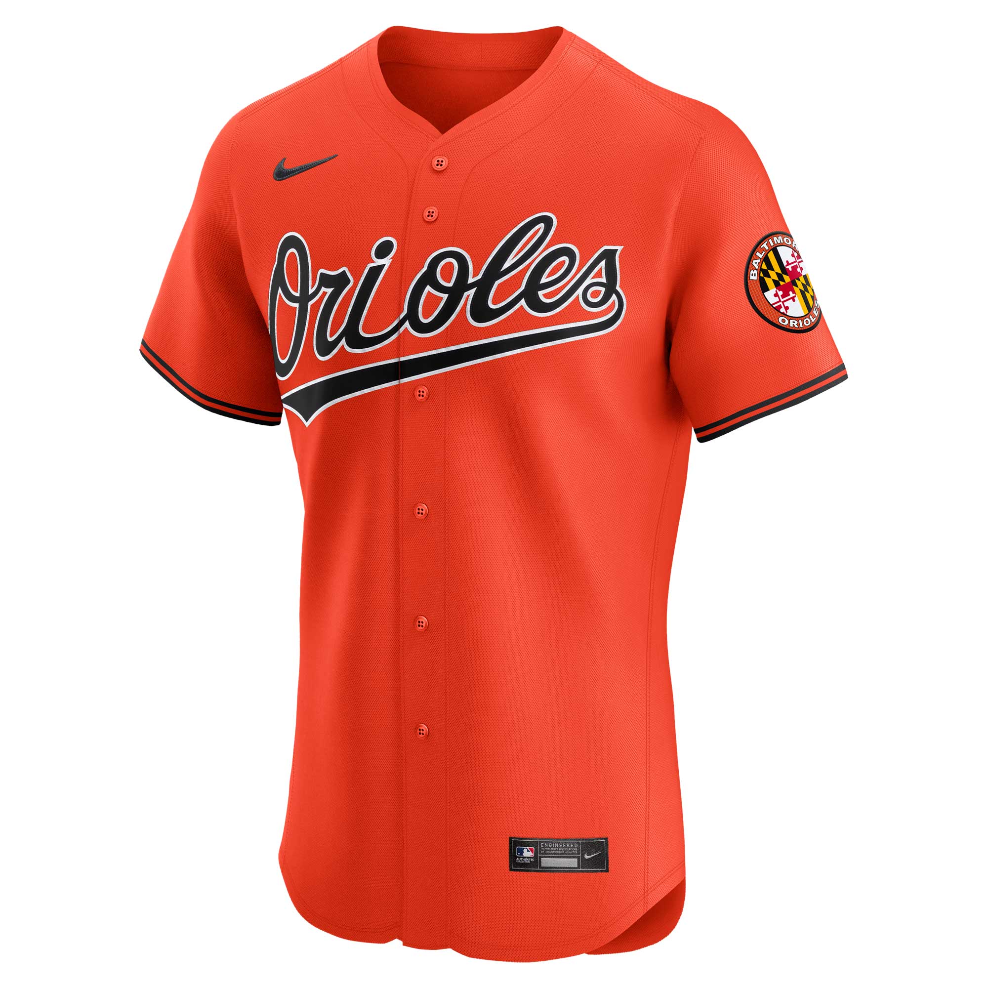 Baltimore Orioles Nike Alternate Vapor Premier Elite Patch Jersey – Orange