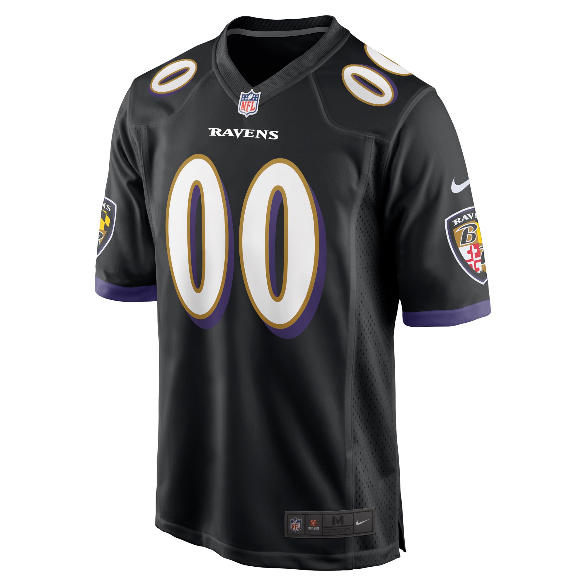 Baltimore Ravens Nike Alternate Custom Game Jersey – Black Clowdercats