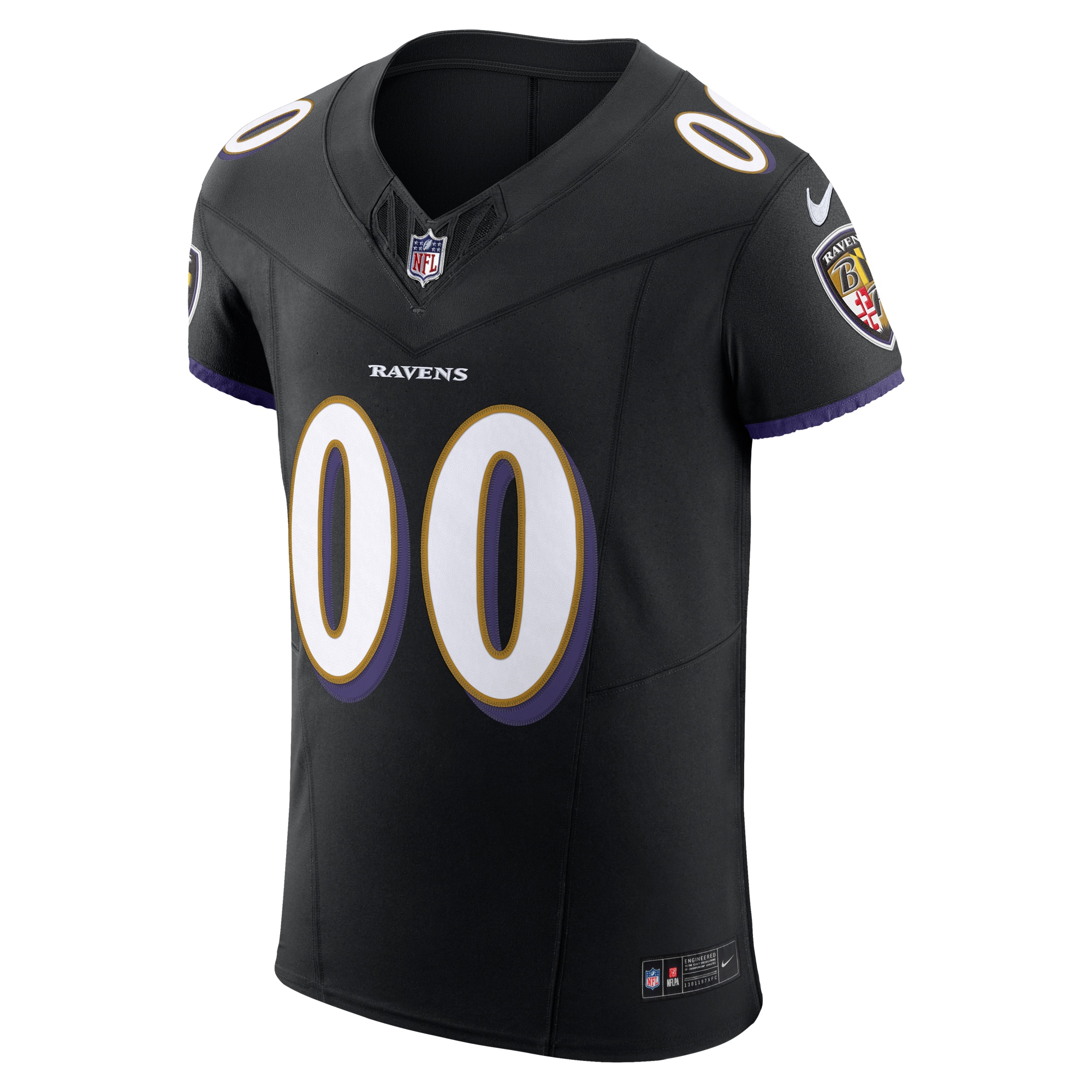 Baltimore Ravens Nike Vapor F.U.S.E. Elite Custom Jersey – Black Clowdercats
