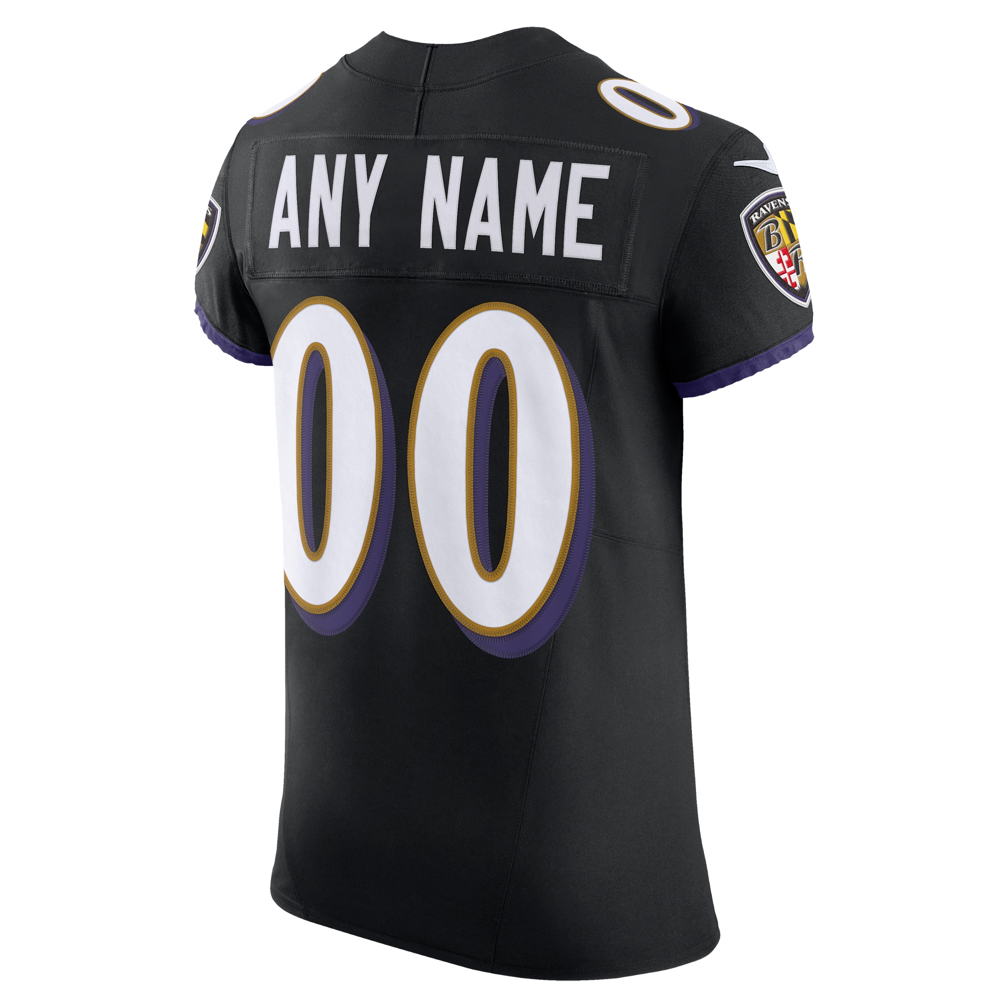 Baltimore Ravens Nike Vapor F.U.S.E. Elite Custom Jersey – Black Clowdercats