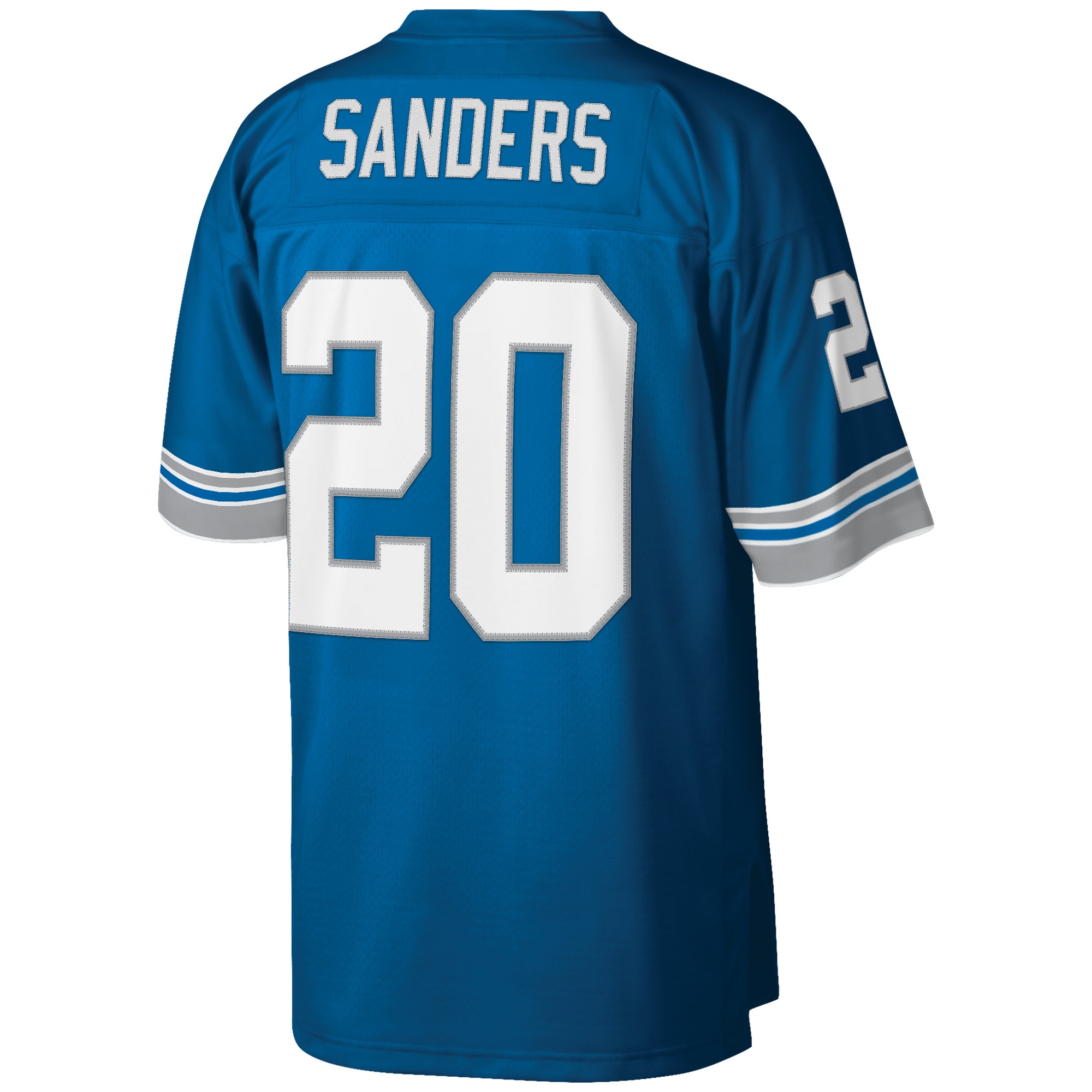 Barry Sanders Detroit Lions Mitchell & Ness Big & Tall 1996 Retired Player Replica Jersey – Blue Clowdercats