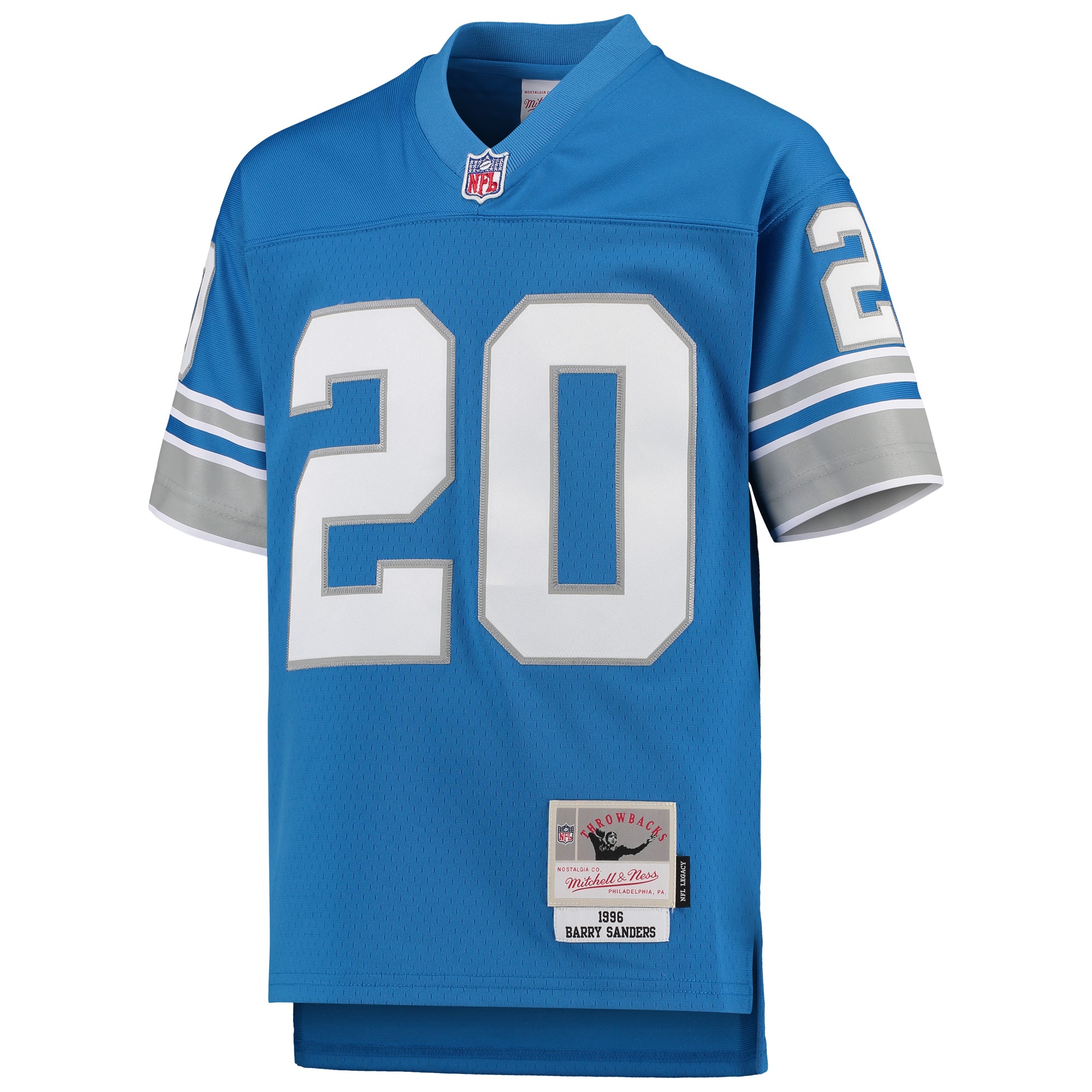 Barry Sanders Detroit Lions Mitchell & Ness Youth 1996 Legacy Retired Player Jersey – Blue Clowdercats