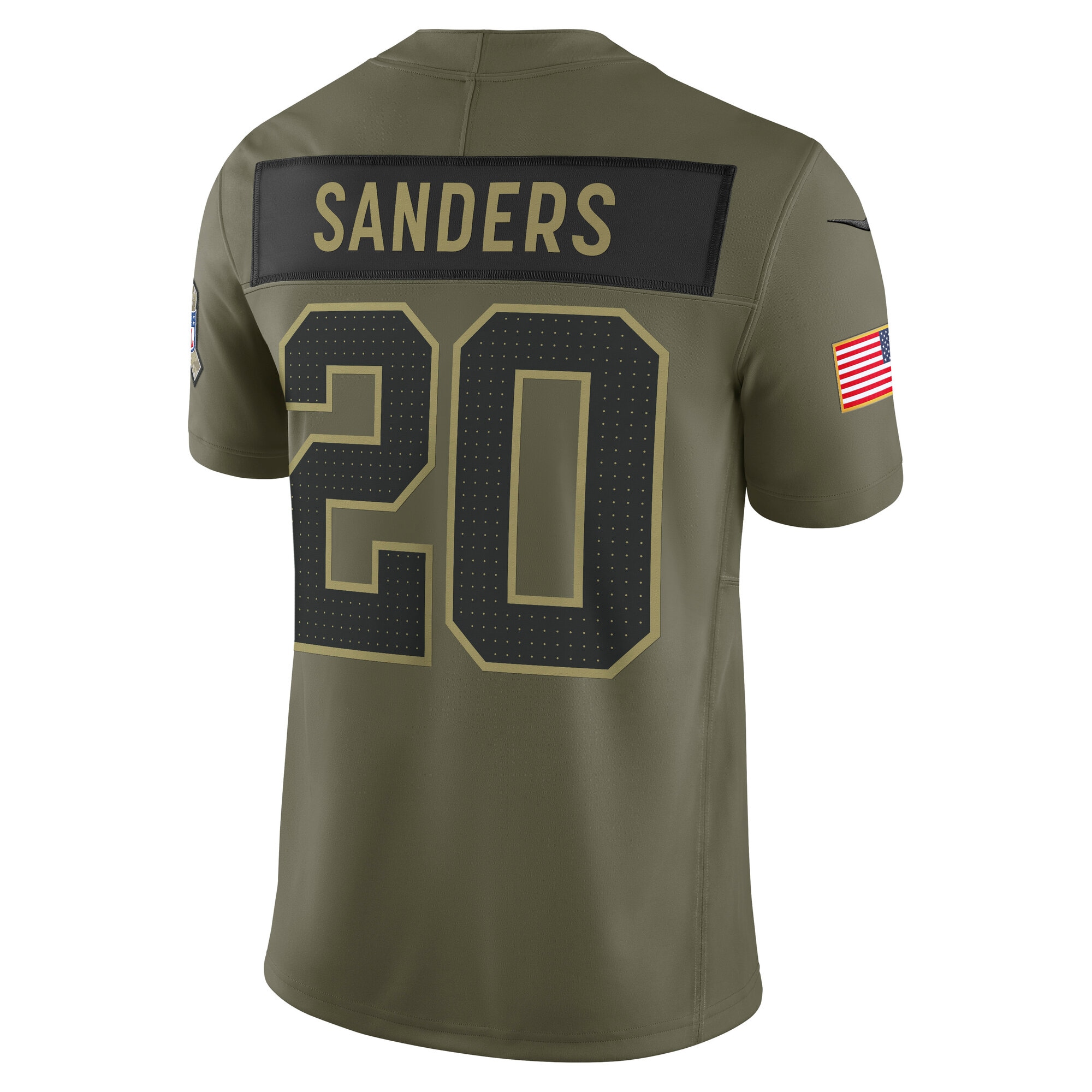 Barry Sanders Detroit Lions Nike 2025 Salute to Service Retired Limited Jersey – Olive Clowdercats