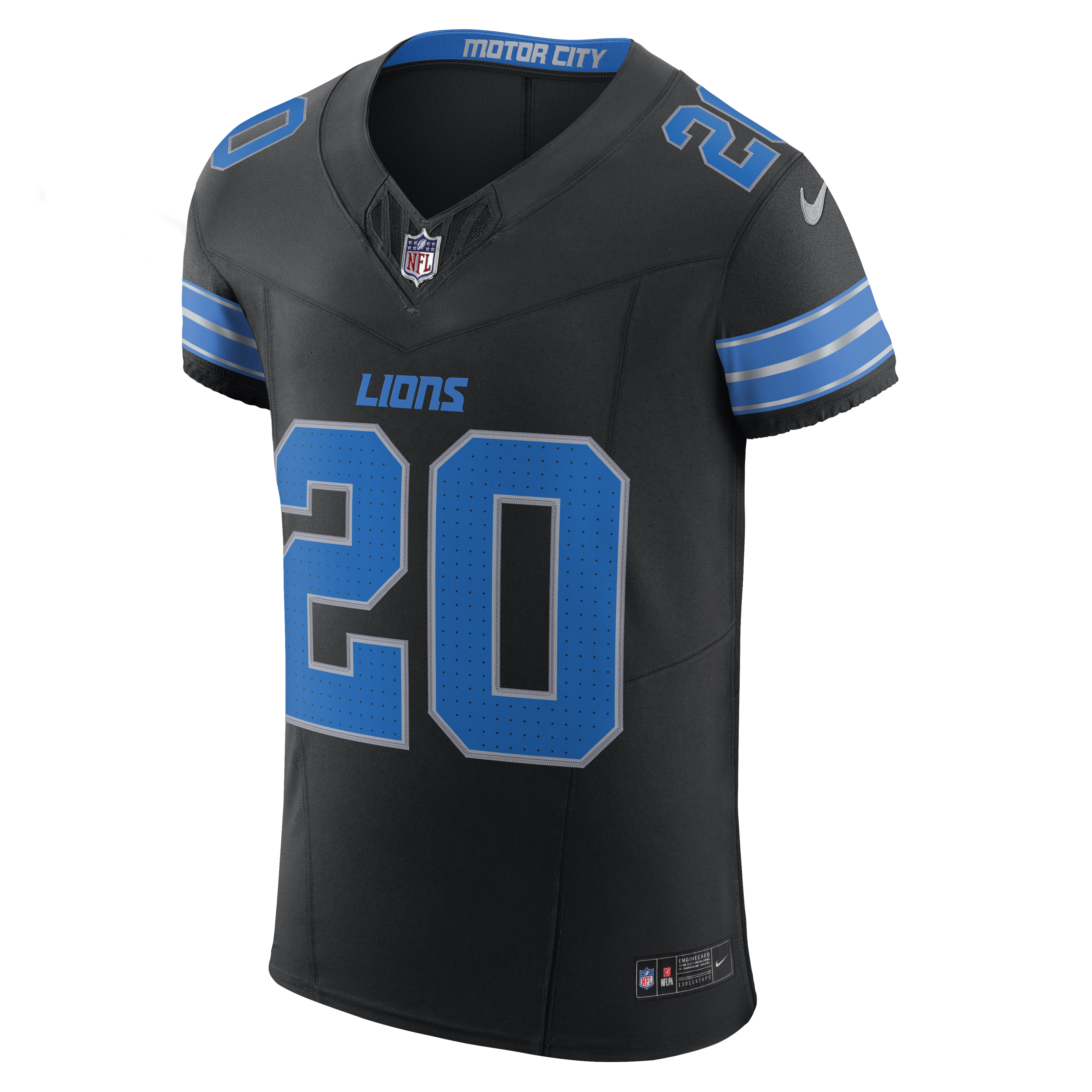 Barry Sanders Detroit Lions Nike Alternate Vapor F.U.S.E. Elite Jersey – Black Clowdercats