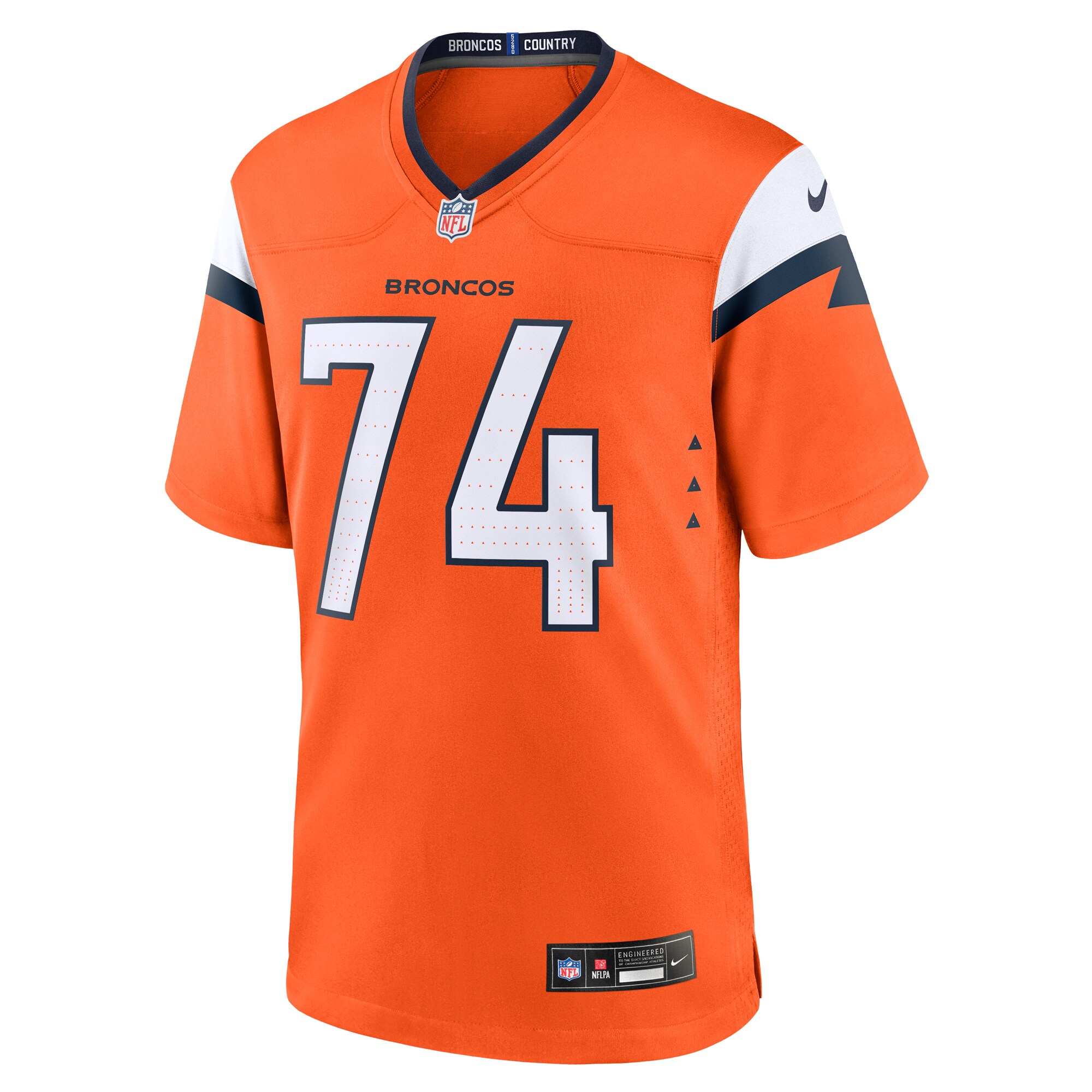 Ben Powers Denver Broncos Nike Team Game Jersey – Orange Clowdercats