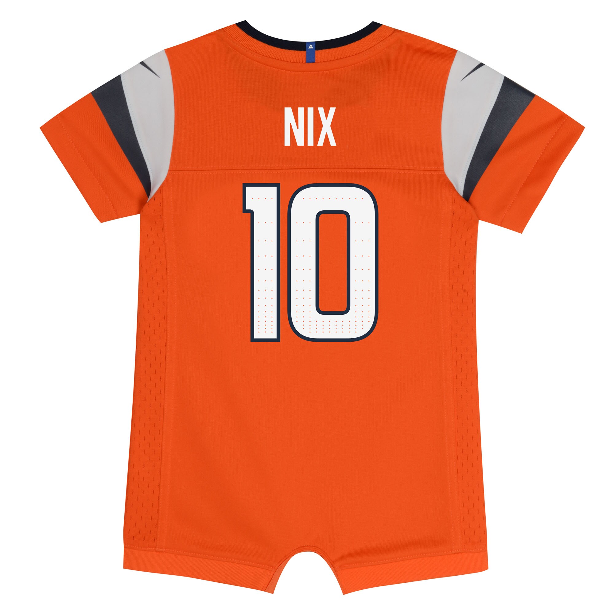 Bo Nix Denver Broncos Nike Newborn & Infant Game Romper Jersey – Orange Clowdercats