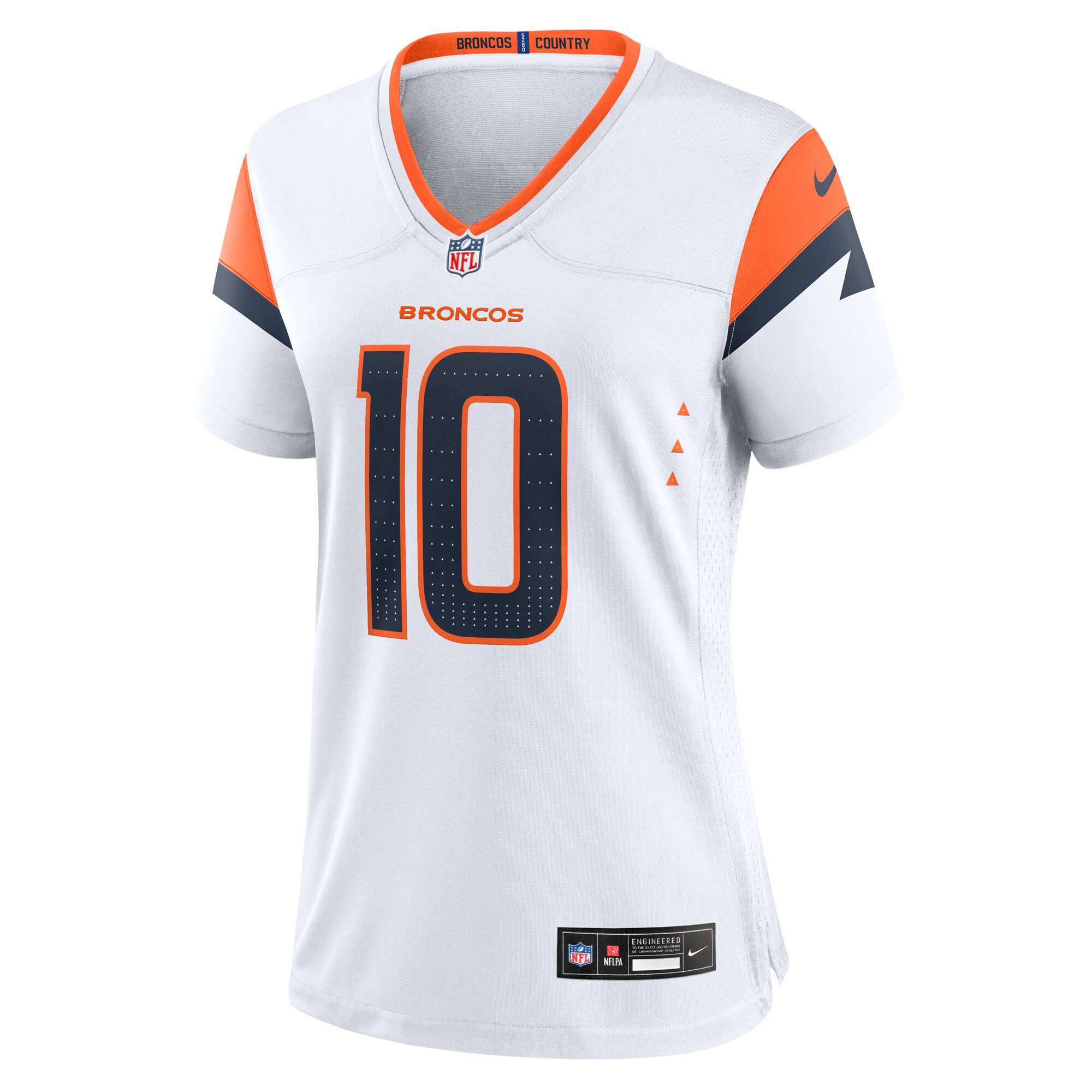 Bo Nix Denver Broncos Nike Women’s Game Jersey – White Clowdercats