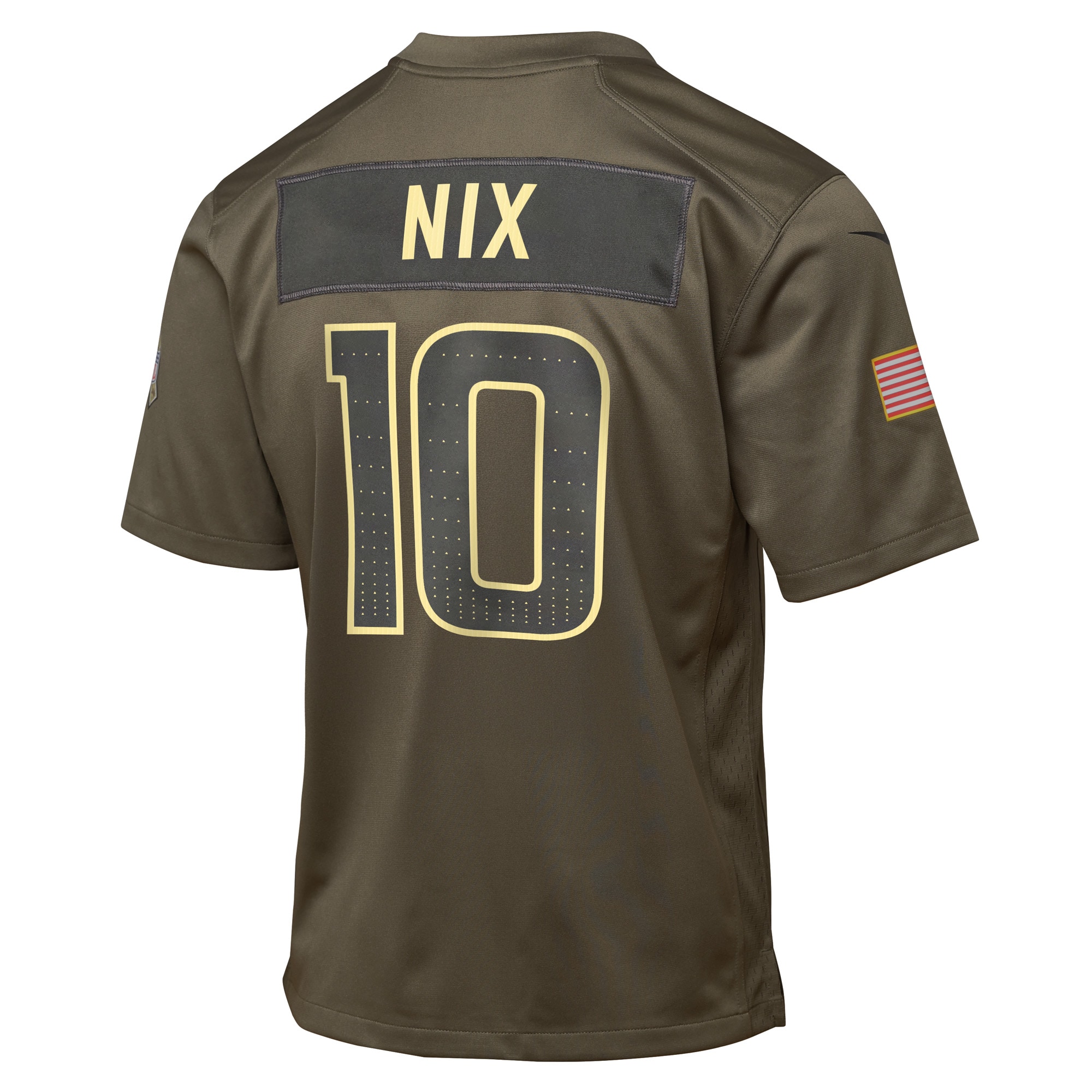 Bo Nix Denver Broncos Nike Youth 2025 Salute to Service Game Jersey – Olive Clowdercats