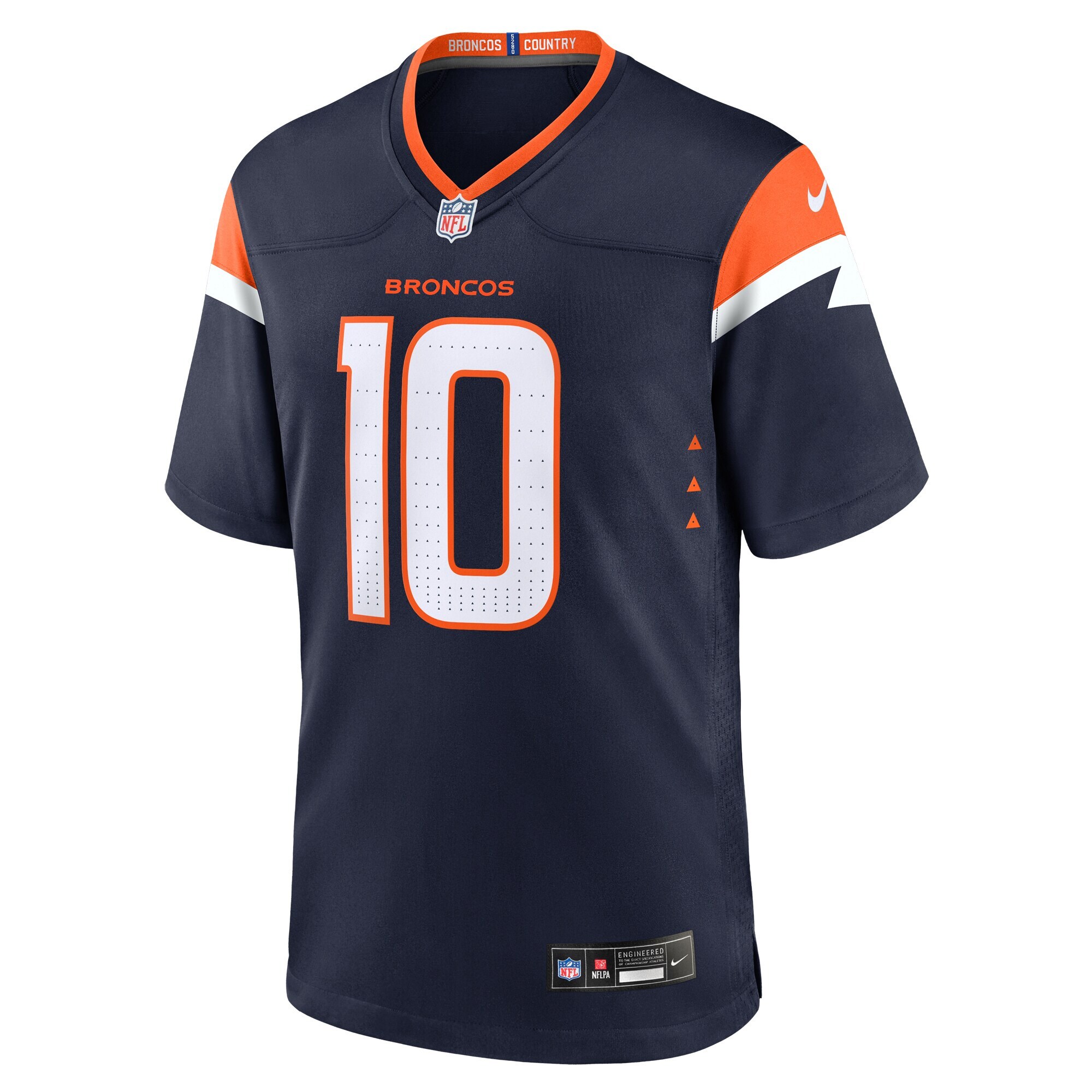 Bo Nix Denver Broncos Nike Youth Game Jersey – Navy Clowdercats