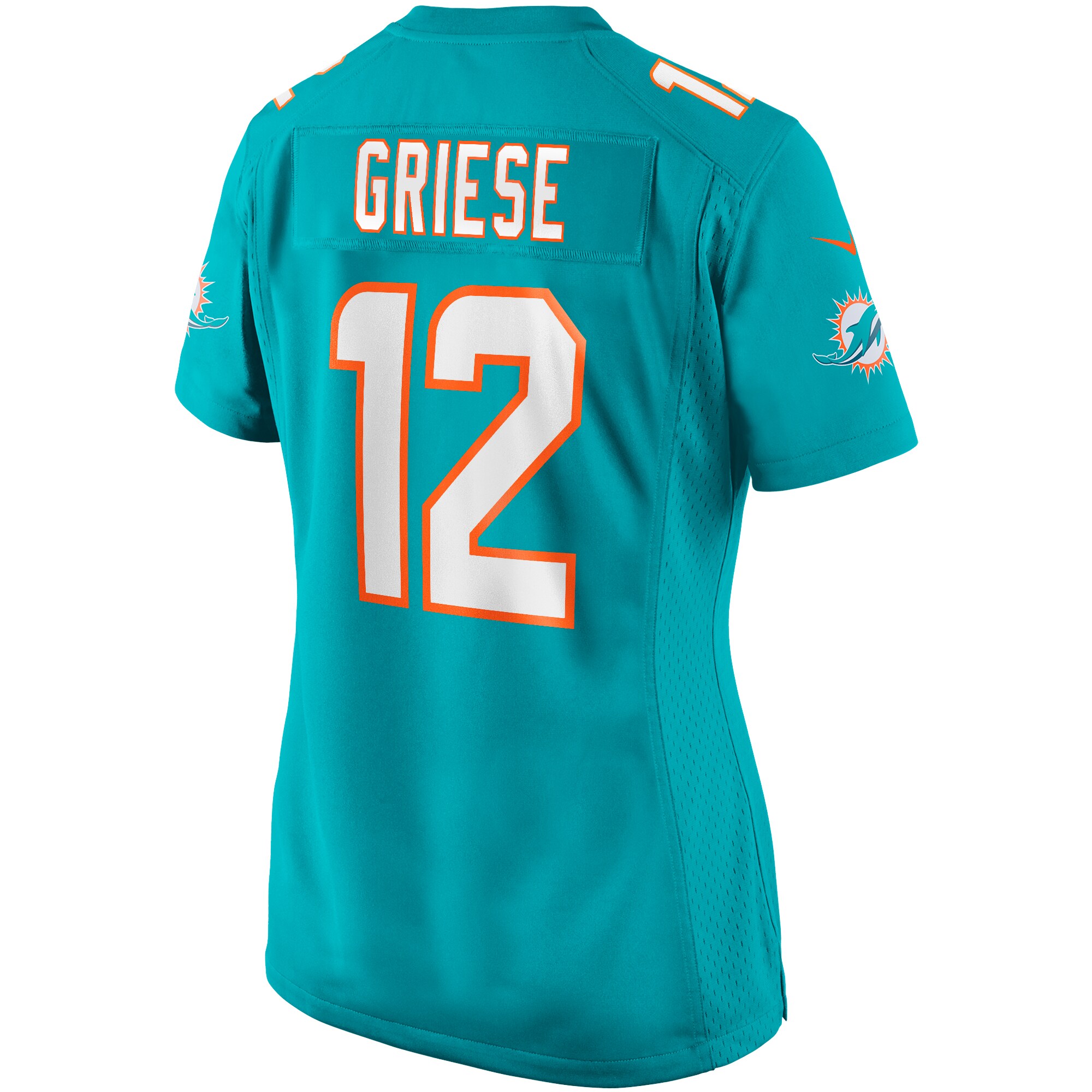 Bob Griese Miami Dolphins Nike Women’s Game Retired Player Jersey – Aqua Clowdercats