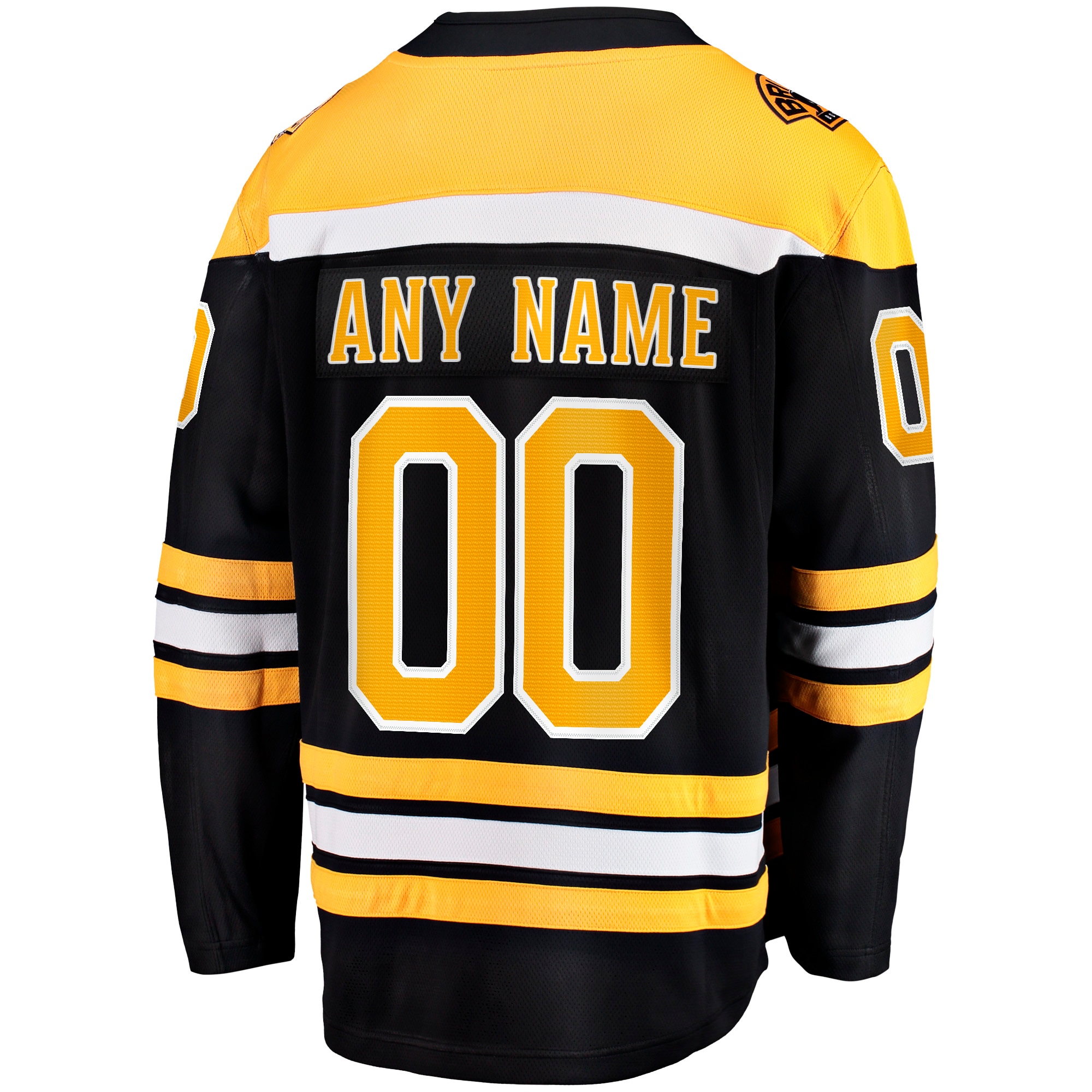 Boston Bruins Fanatics Home Breakaway Custom Jersey – Black Clowdercats