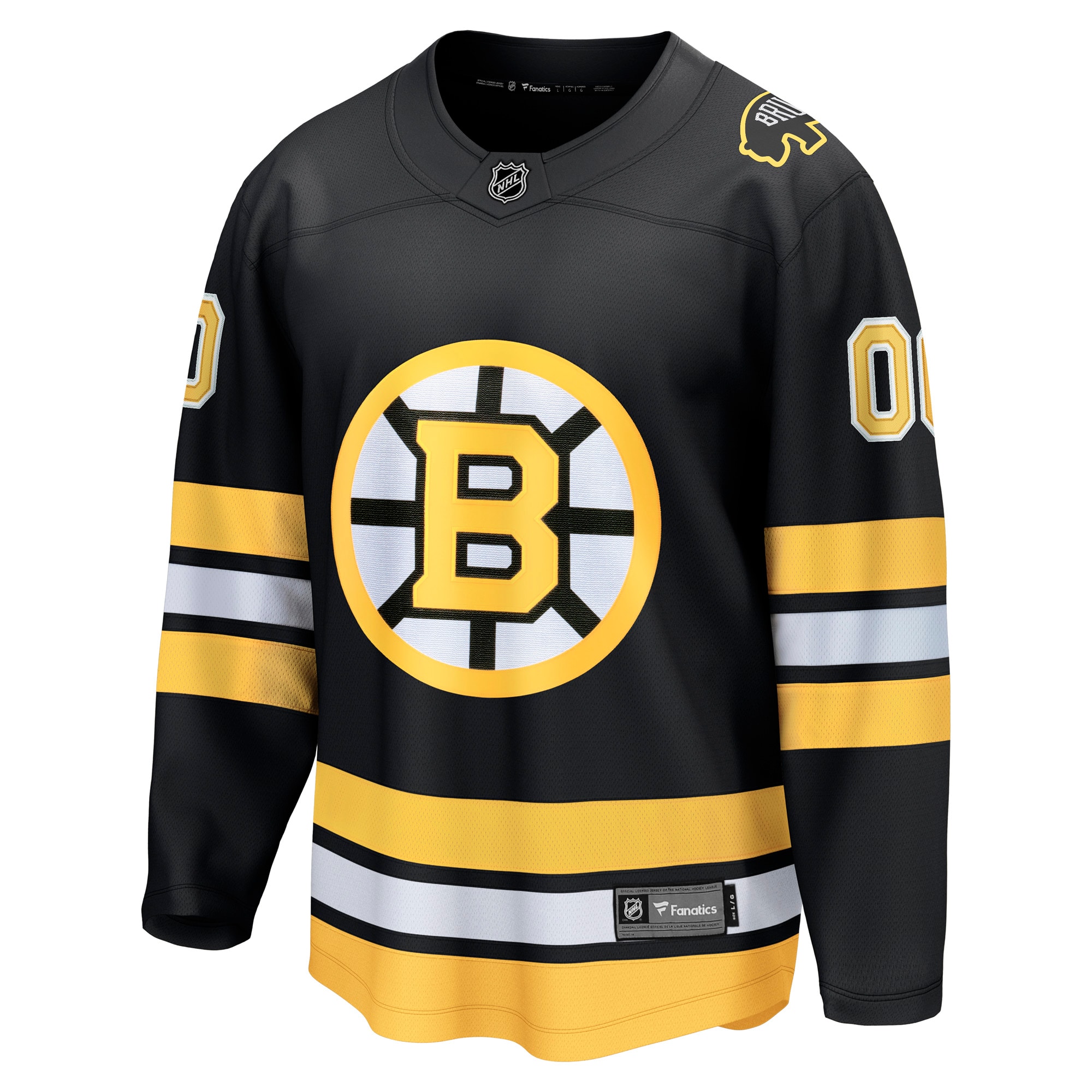 Boston Bruins Fanatics Home Breakaway Custom Jersey – Black Clowdercats