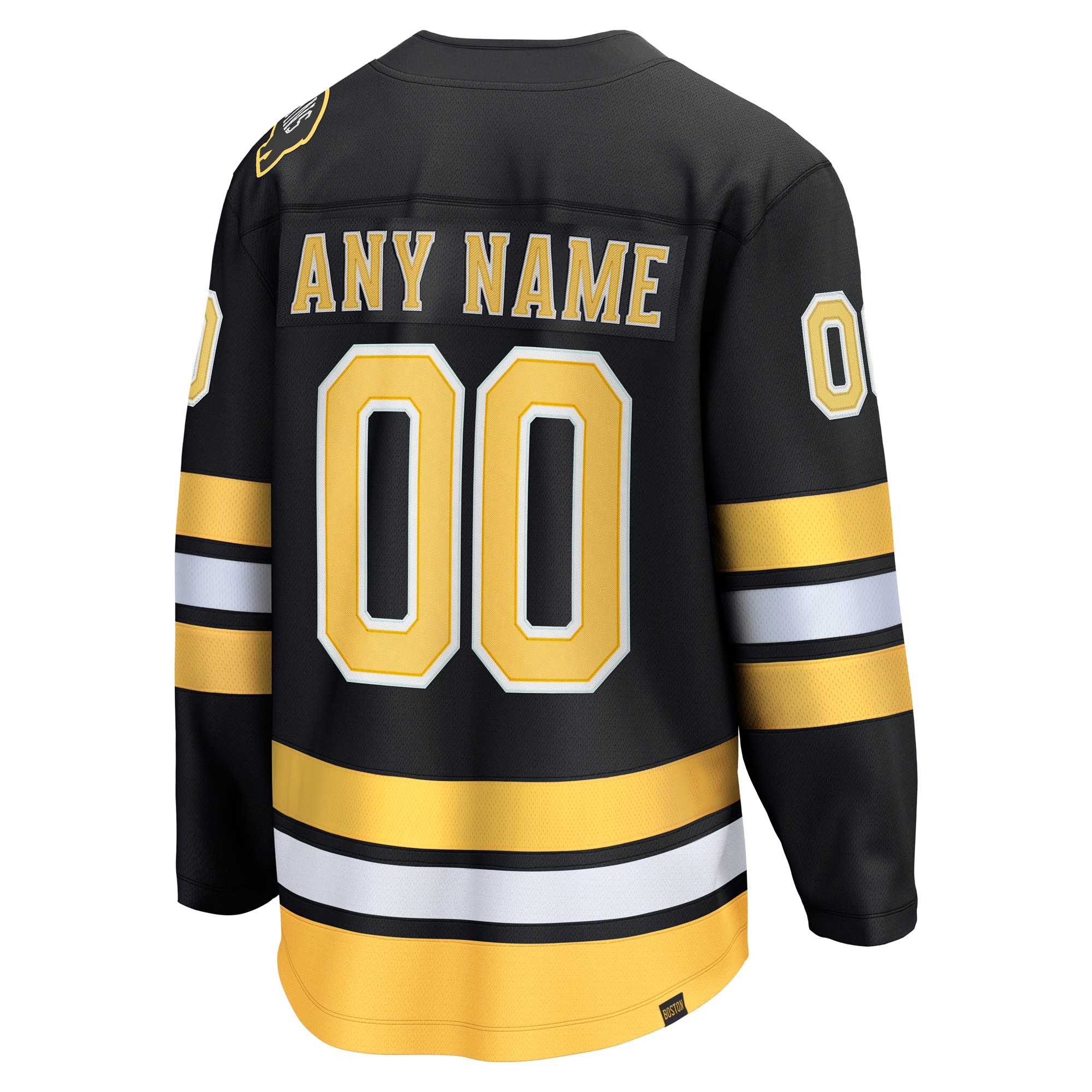 Boston Bruins Fanatics Home Breakaway Custom Jersey – Black Clowdercats