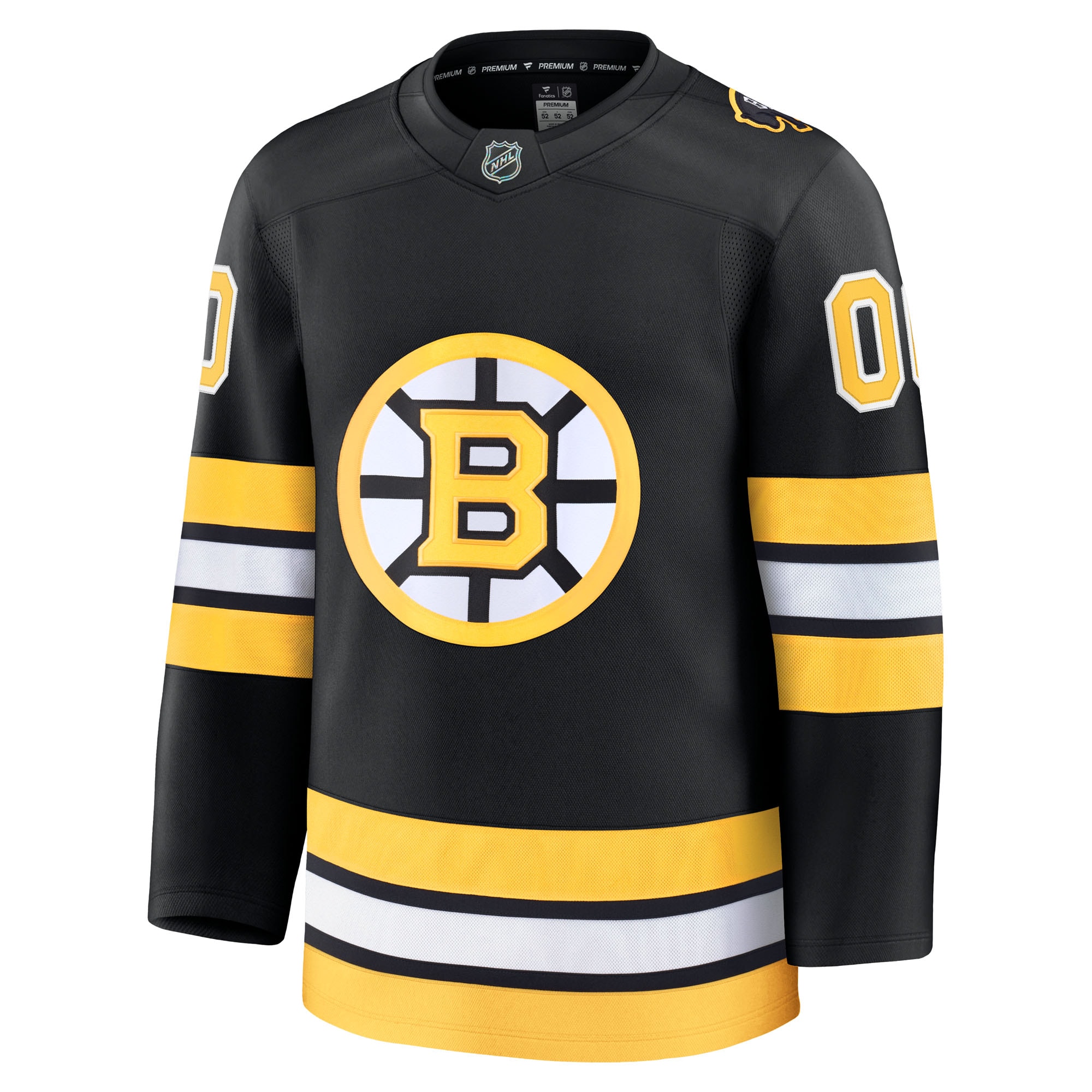Boston Bruins Fanatics Home Premium Custom Jersey – Black Clowdercats
