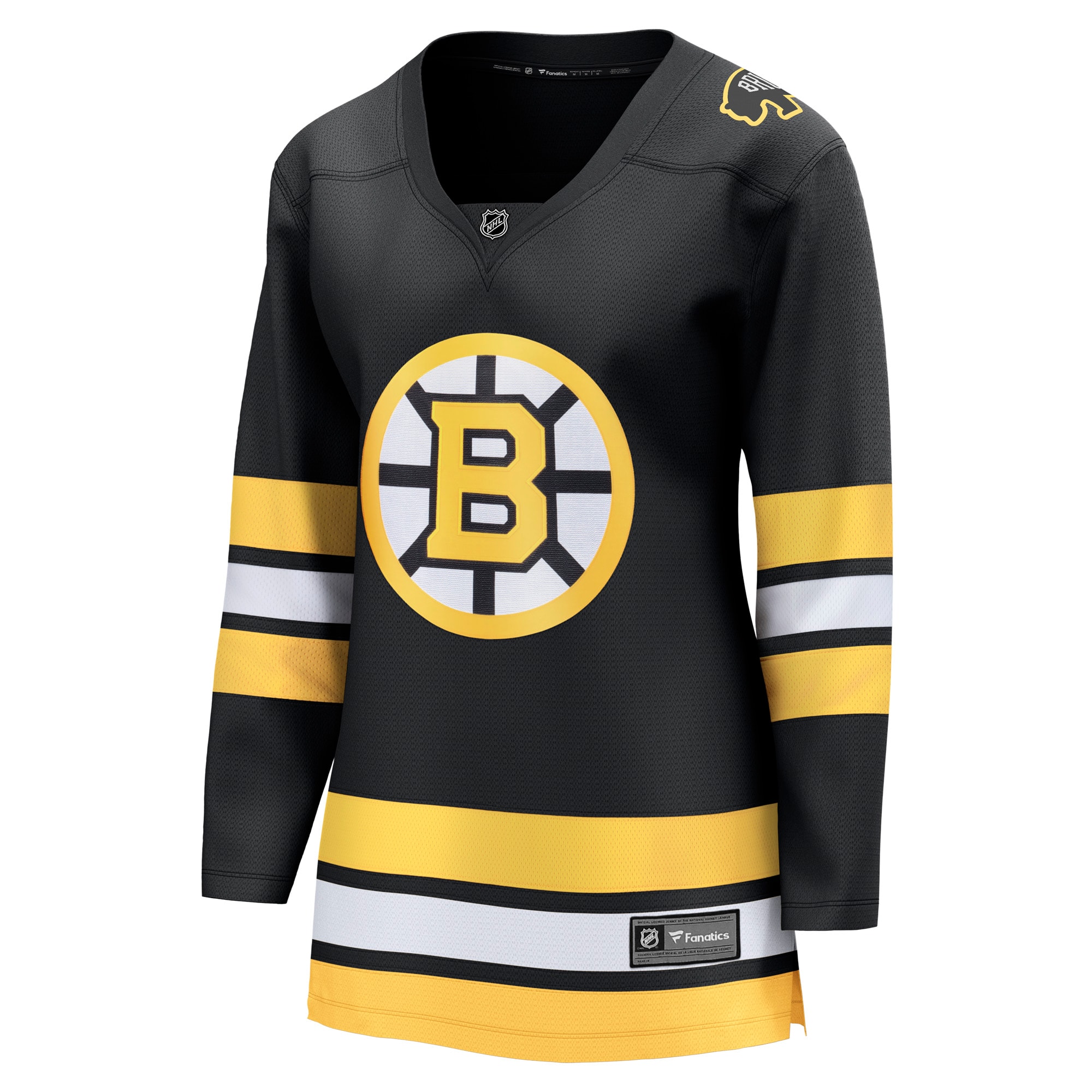 Boston Bruins Fanatics Women’s Anniversary Home Breakaway Jersey – Black Clowdercats